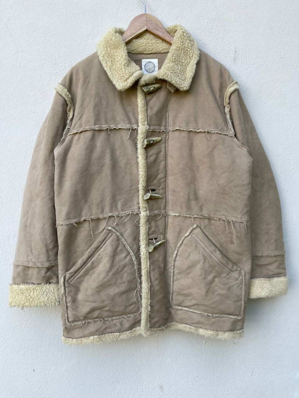 General Research × Japanese Brand × Vintage AW2000 General Research Faux Mouton Coat Jacket Size US L / EU 52-54 / 3 - 2 Thumbnail