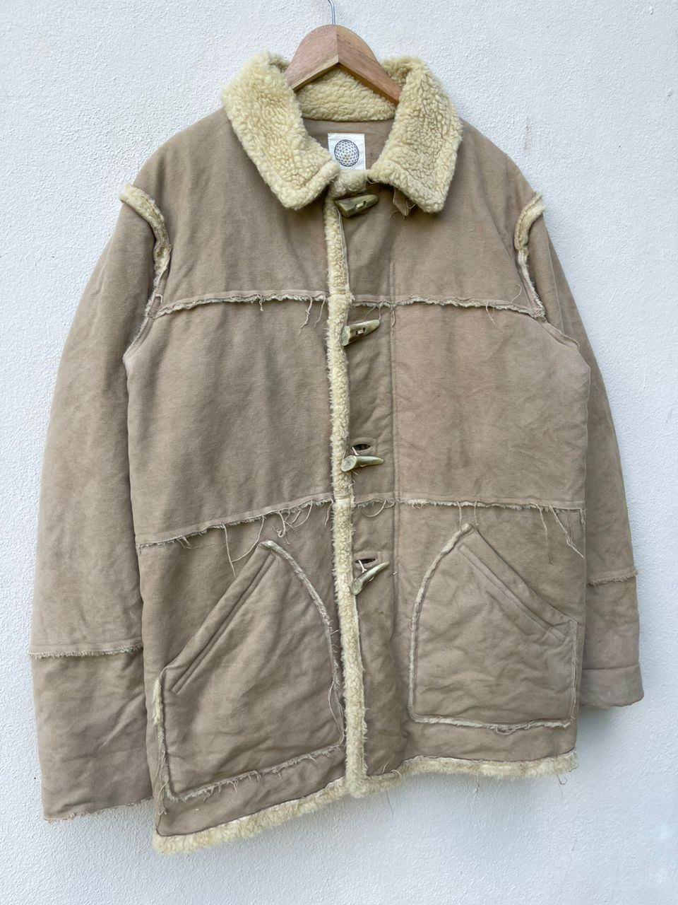 General Research × Japanese Brand × Vintage AW2000 General Research Faux Mouton Coat Jacket Size US L / EU 52-54 / 3 - 5 Thumbnail