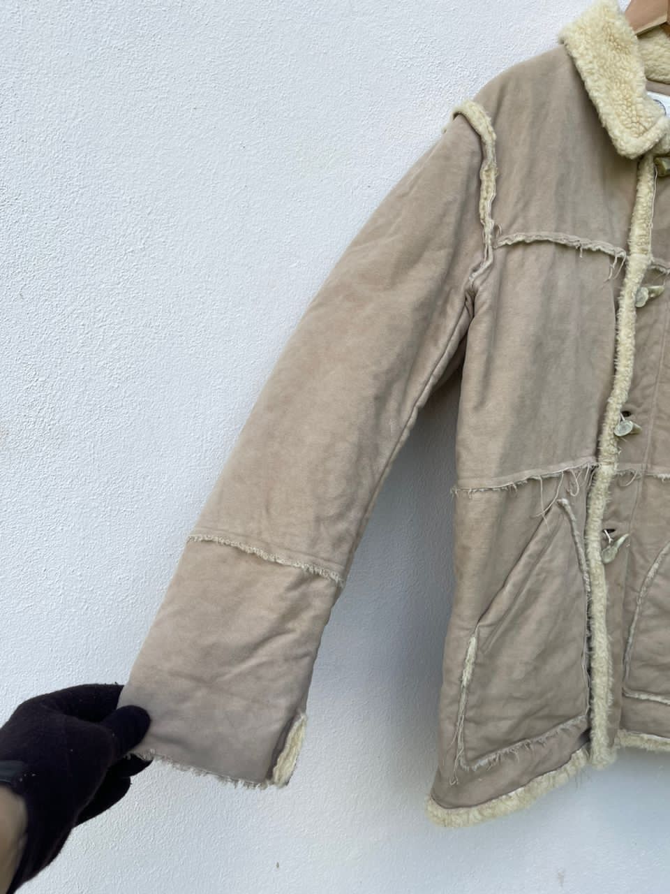 General Research × Japanese Brand × Vintage AW2000 General Research Faux Mouton Coat Jacket Size US L / EU 52-54 / 3 - 7 Thumbnail