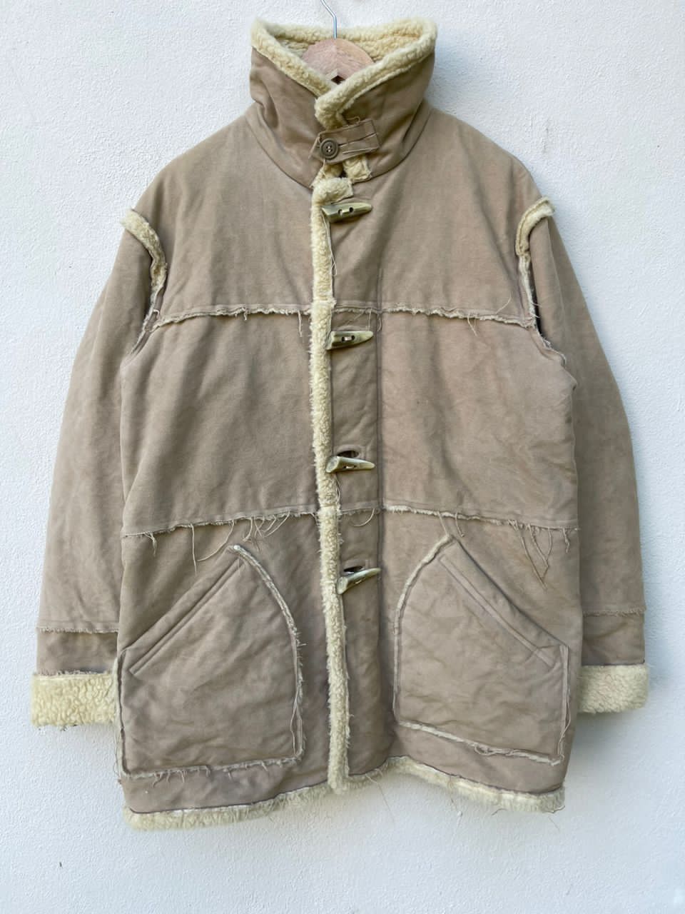 General Research × Japanese Brand × Vintage AW2000 General Research Faux Mouton Coat Jacket Size US L / EU 52-54 / 3 - 11 Thumbnail