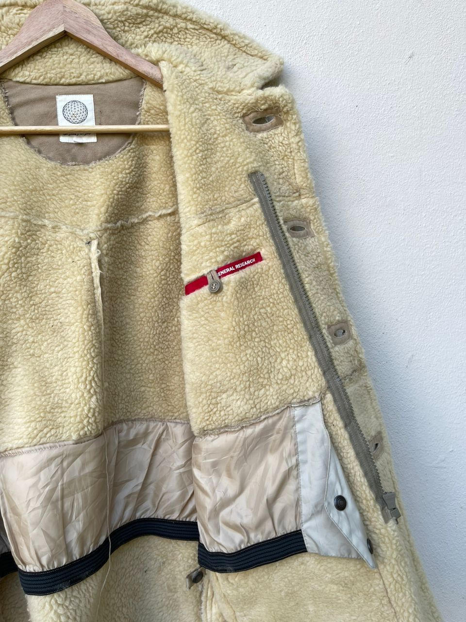 General Research × Japanese Brand × Vintage AW2000 General Research Faux Mouton Coat Jacket Size US L / EU 52-54 / 3 - 10 Thumbnail