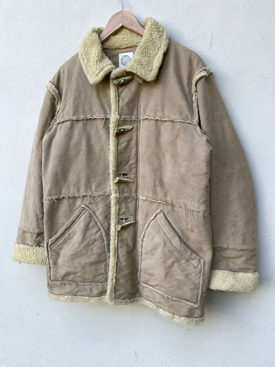 General Research × Japanese Brand × Vintage AW2000 General Research Faux Mouton Coat Jacket Size US L / EU 52-54 / 3 - 3 Thumbnail