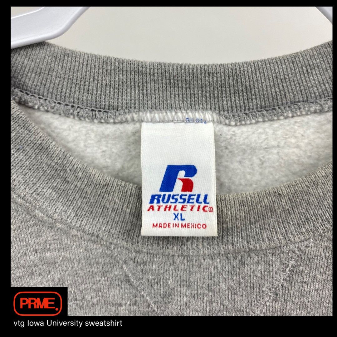 Russell Athletic × Vintage vintage Y2K RUSSELL ATHLETIC IOWA UNIVERSITY Logo sweatshirt Size US XL / EU 56 / 4 - 6 Thumbnail