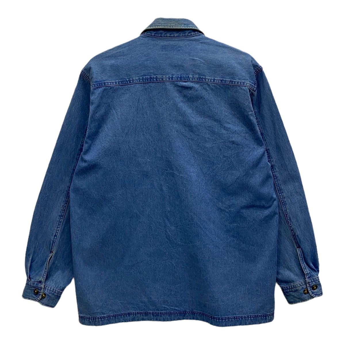 Y's for Men IY BASICS DENIM ZIPPER SHIRT JACKET Size US M / EU 48-50 / 2 - 4 Thumbnail