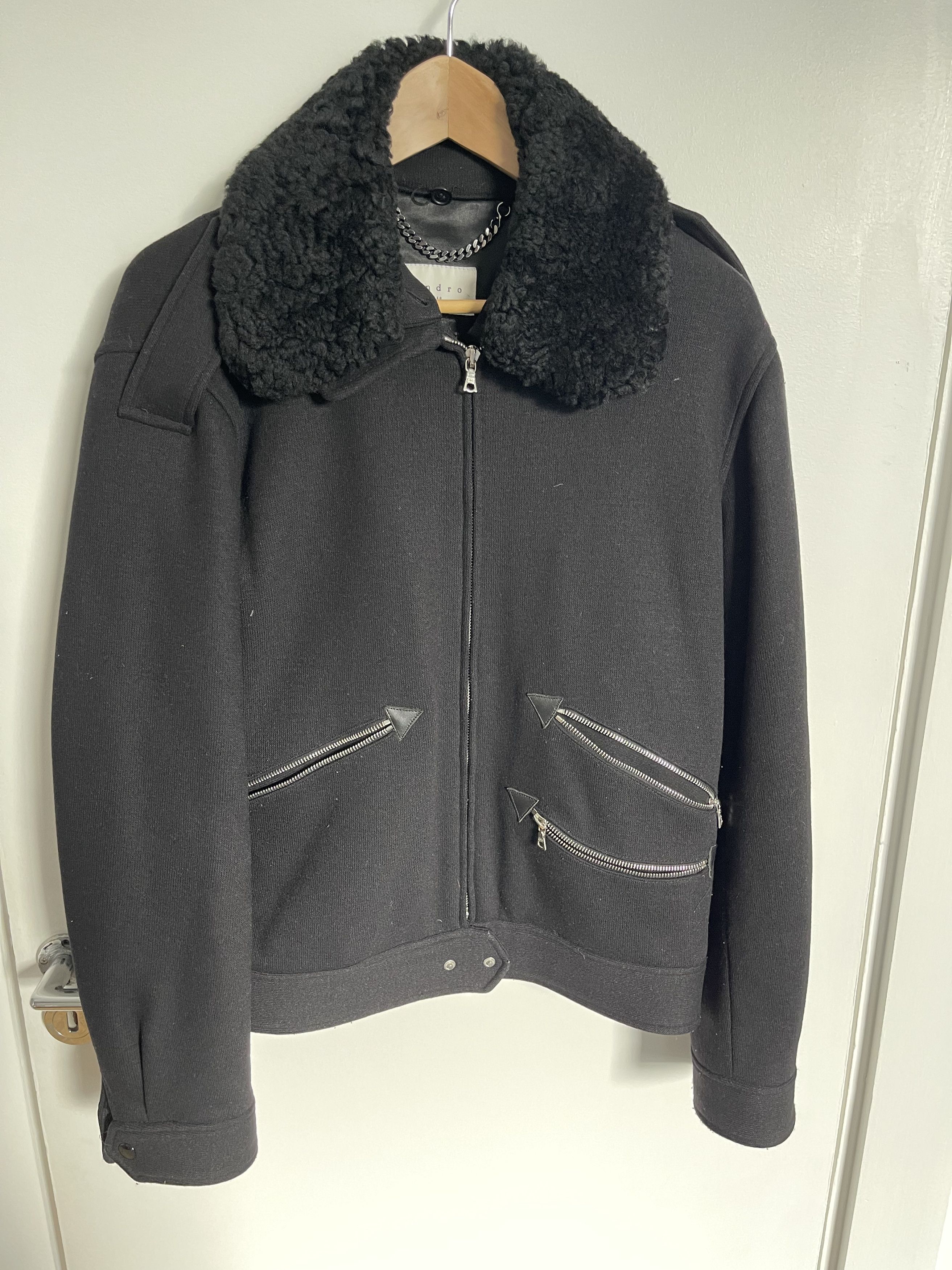 Sandro Shearling Moto Jacket main image 1