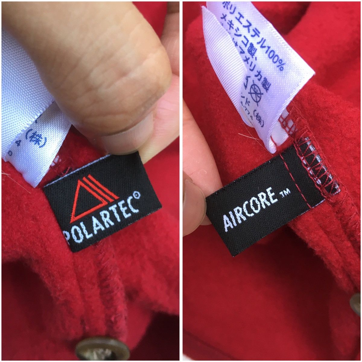 Lands' End × Polartec × Vintage LANDS’ END POLARTEC AIRCORE BUTTON UP FLEECE JACKET Size US L / EU 52-54 / 3 - 16 Thumbnail