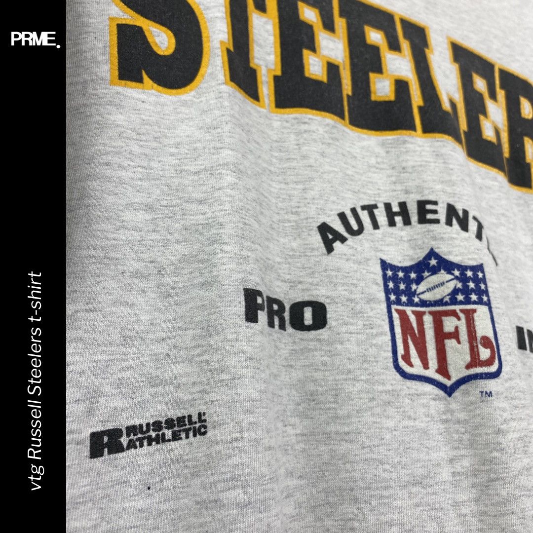 NFL × Russell Athletic × Vintage vintage 90s RUSSELL NFL Pittsburgh Steelers spellout t-shirt Size US M / EU 48-50 / 2 - 4 Thumbnail