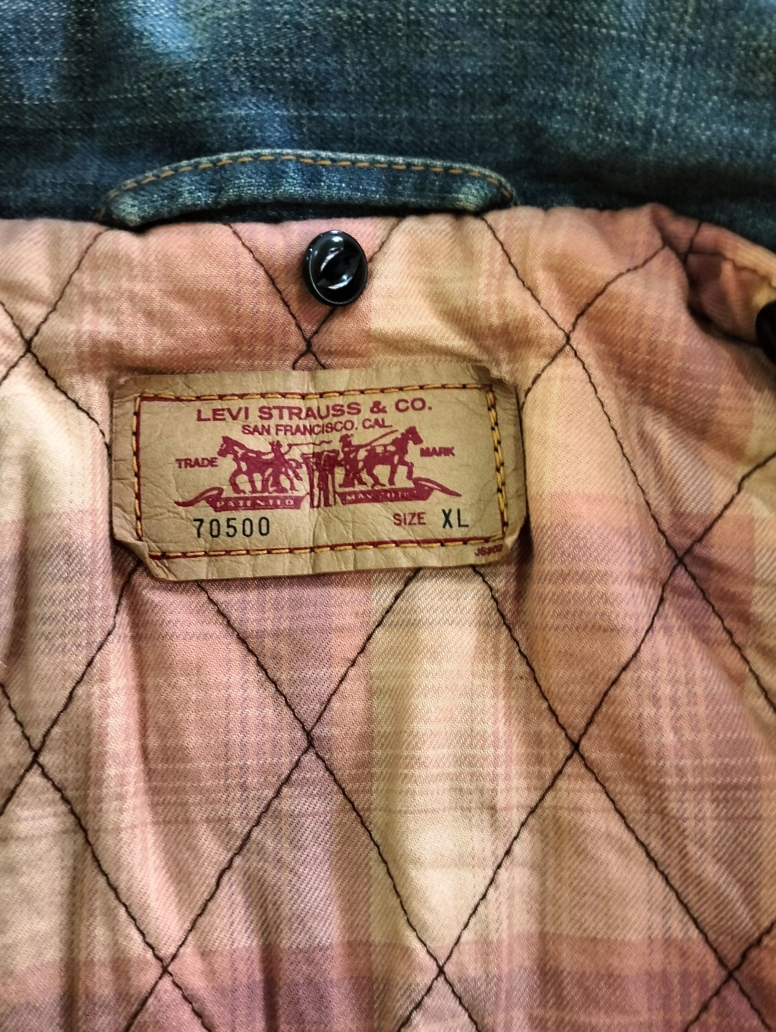 Levi's Levi's 70500 Lining Quilted Jacket Button Down DenimJacket Size US L / EU 52-54 / 3 - 20 Thumbnail