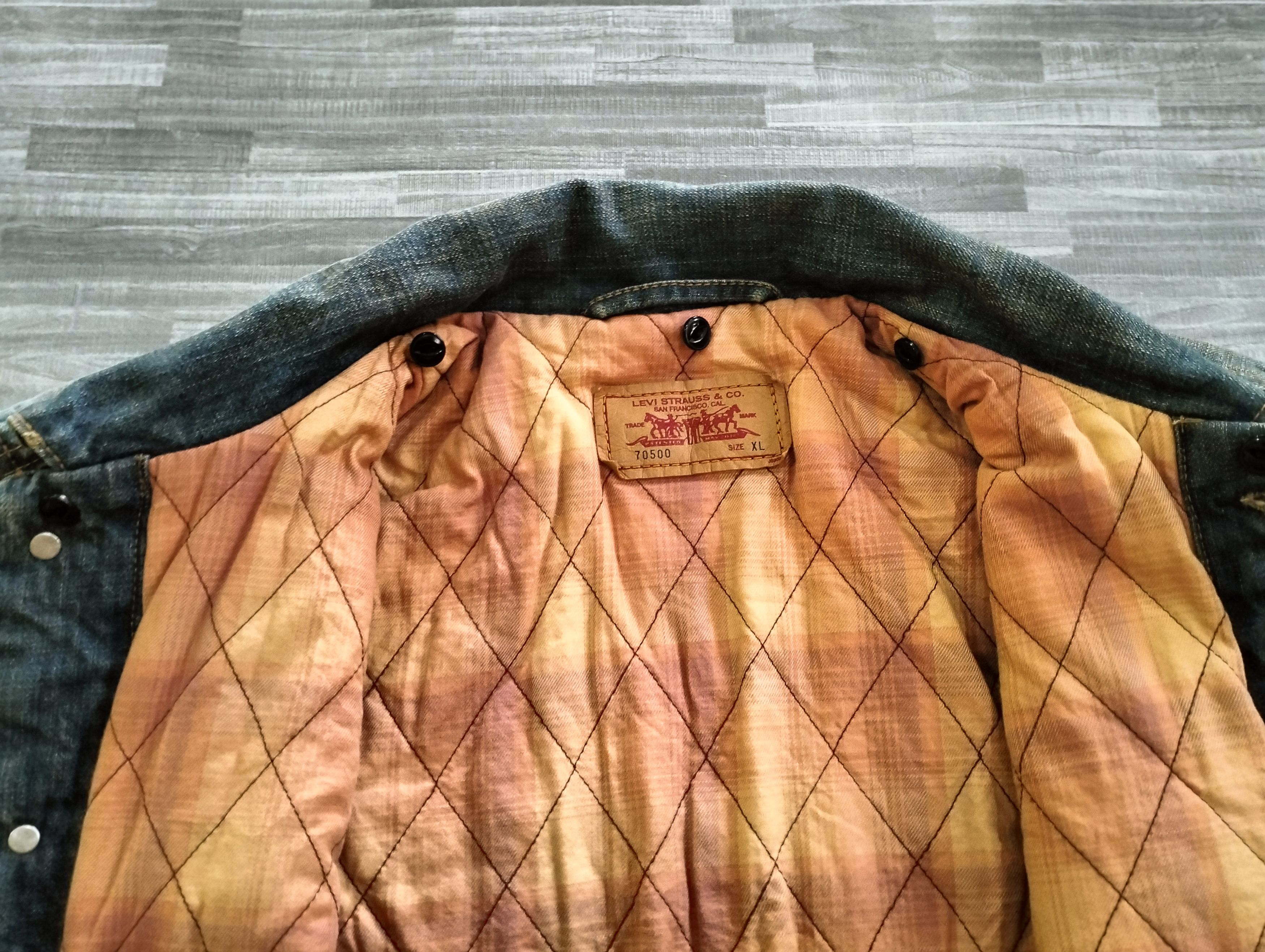 Levi's Levi's 70500 Lining Quilted Jacket Button Down DenimJacket Size US L / EU 52-54 / 3 - 15 Thumbnail