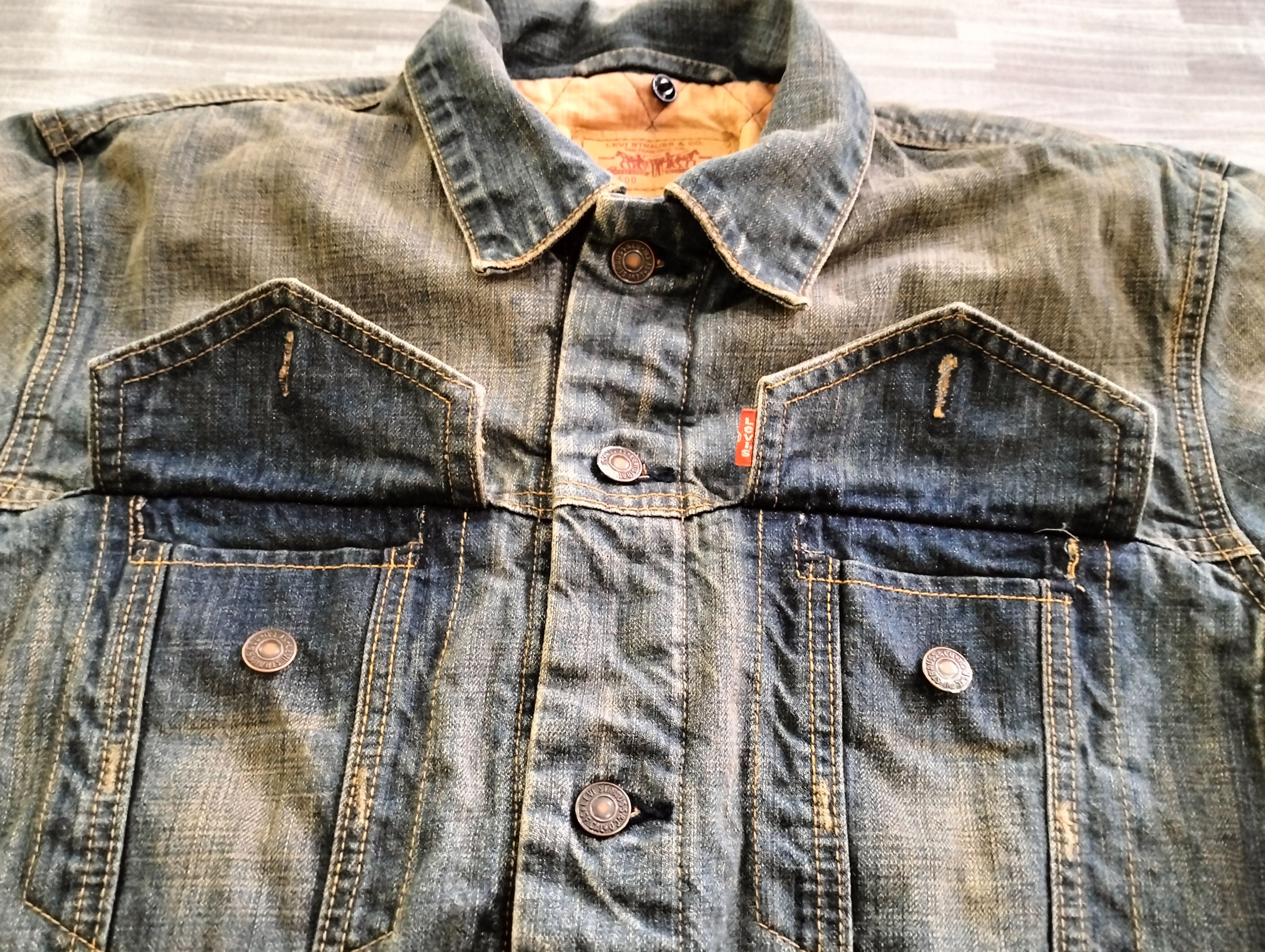 Levi's Levi's 70500 Lining Quilted Jacket Button Down DenimJacket Size US L / EU 52-54 / 3 - 12 Thumbnail