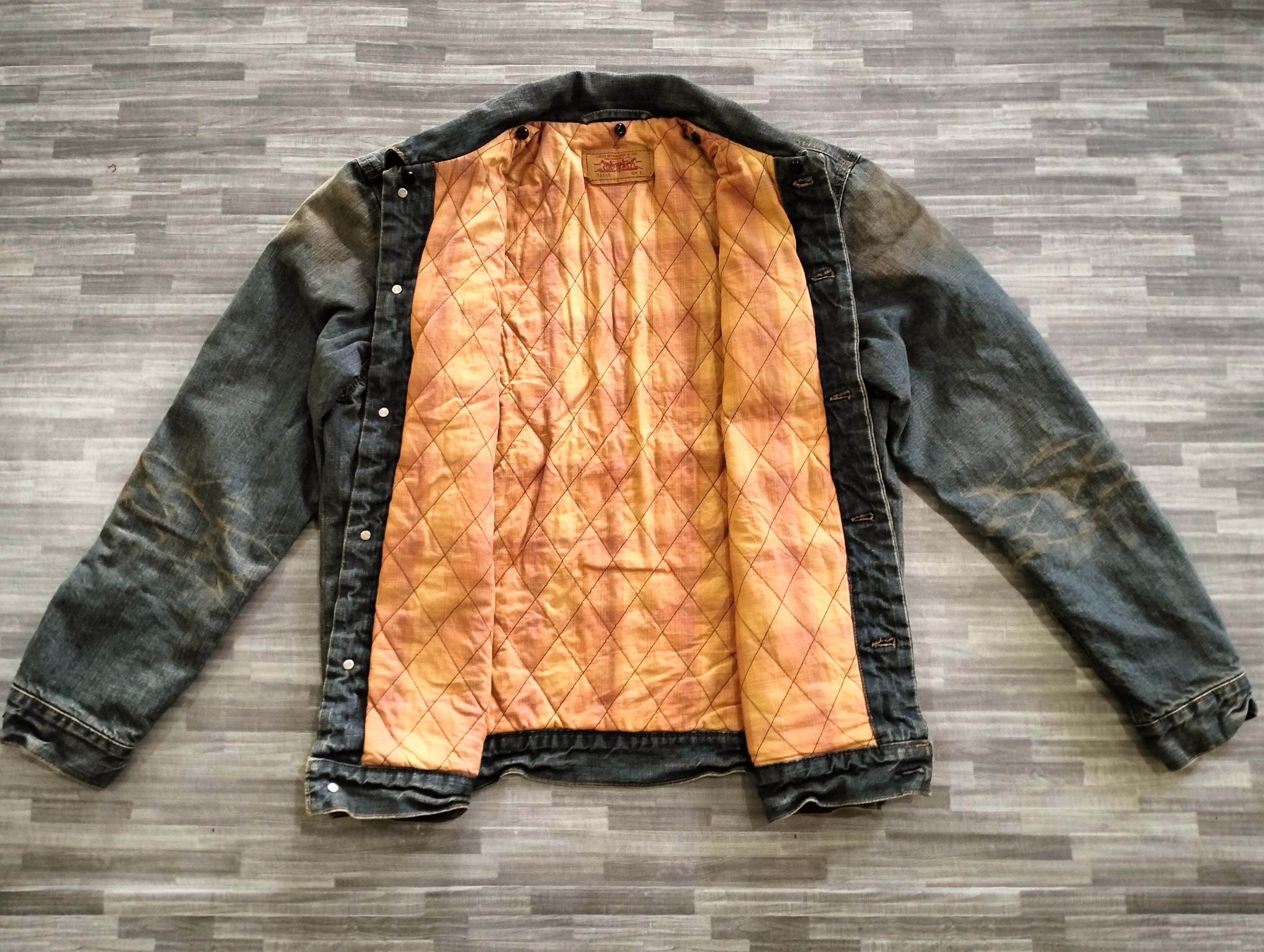 Levi's Levi's 70500 Lining Quilted Jacket Button Down DenimJacket Size US L / EU 52-54 / 3 - 3 Thumbnail