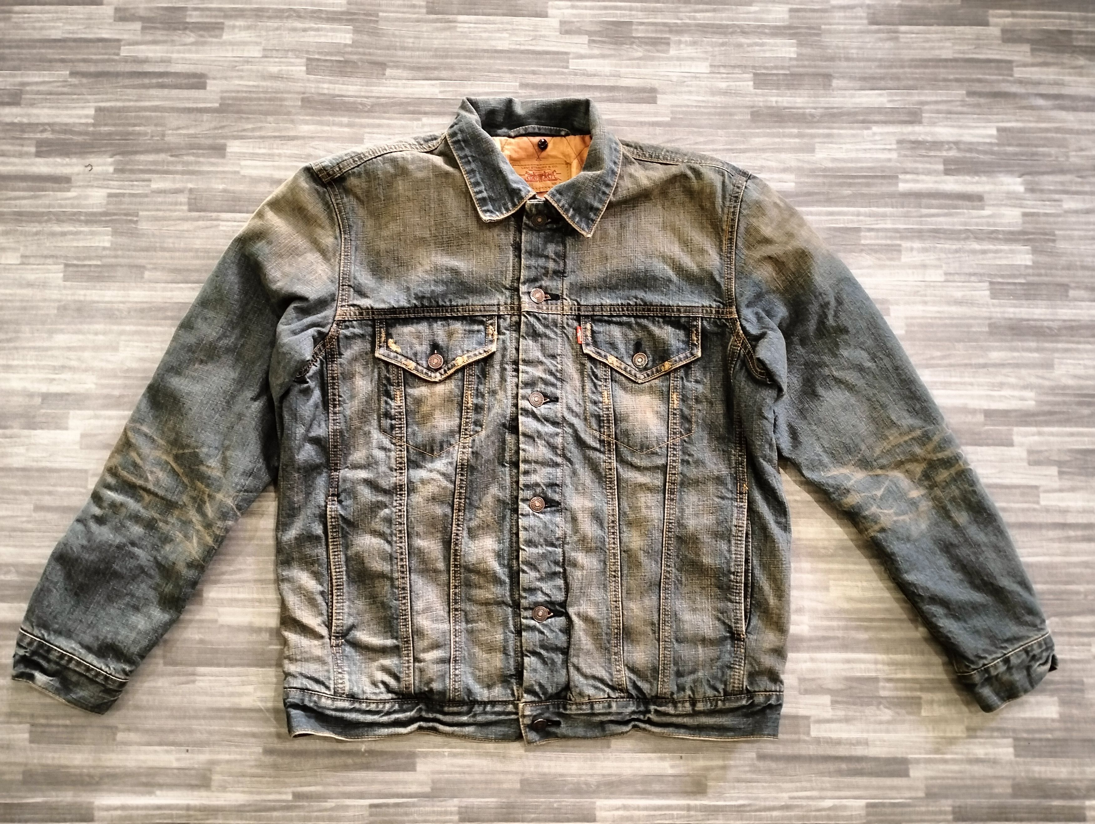 Levi's Levi's 70500 Lining Quilted Jacket Button Down DenimJacket Size US L / EU 52-54 / 3 - 1 Thumbnail
