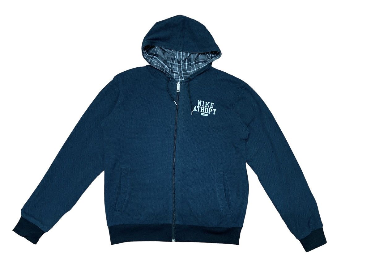 Nike × Vintage Vintage Y2k Nike Athletic Riversible Hoodie Zip Up Jacket Size US L / EU 52-54 / 3 - 4 Thumbnail
