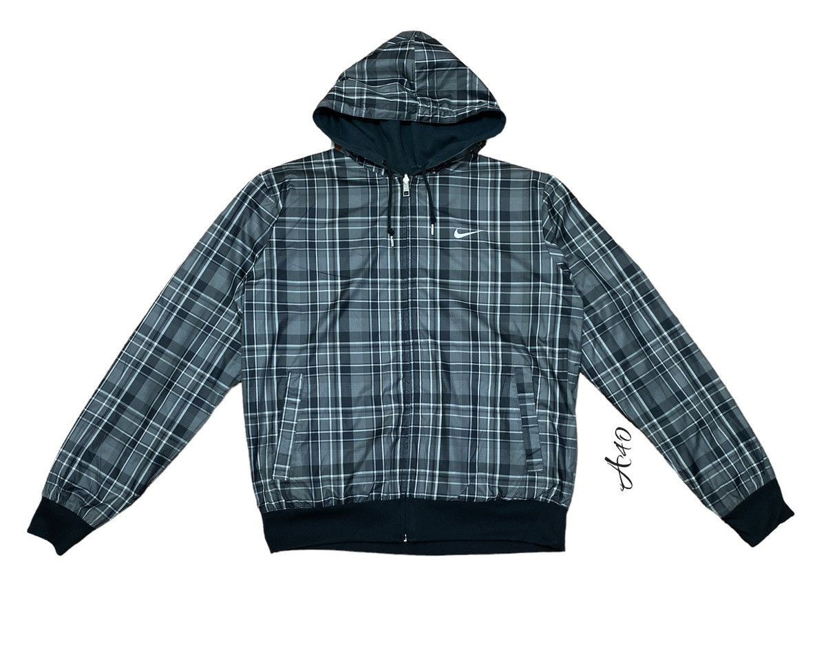 Nike × Vintage Vintage Y2k Nike Athletic Riversible Hoodie Zip Up Jacket Size US L / EU 52-54 / 3 - 1 Thumbnail