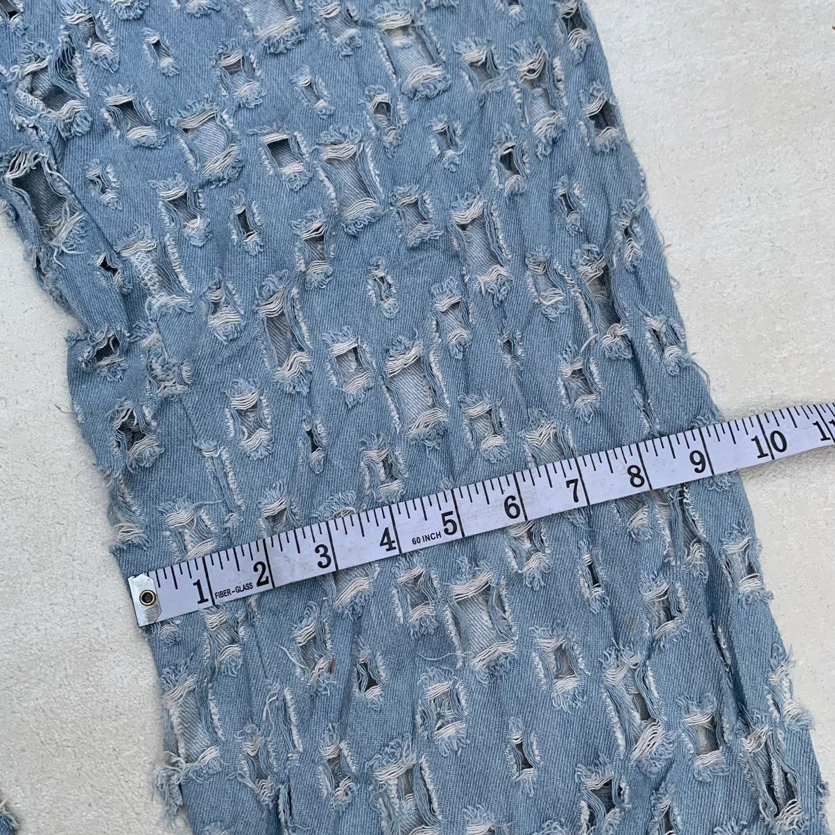 If Six Was Nine × KMRii × Le Grande Bleu (L.G.B.) 🔥Dream Architect jeans in ripped denim andcut-outs Size 30" / US 8 / IT 44 - 15 Thumbnail