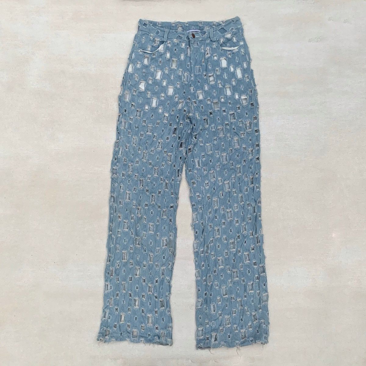 If Six Was Nine × KMRii × Le Grande Bleu (L.G.B.) 🔥Dream Architect jeans in ripped denim andcut-outs Size 30" / US 8 / IT 44 - 3 Thumbnail