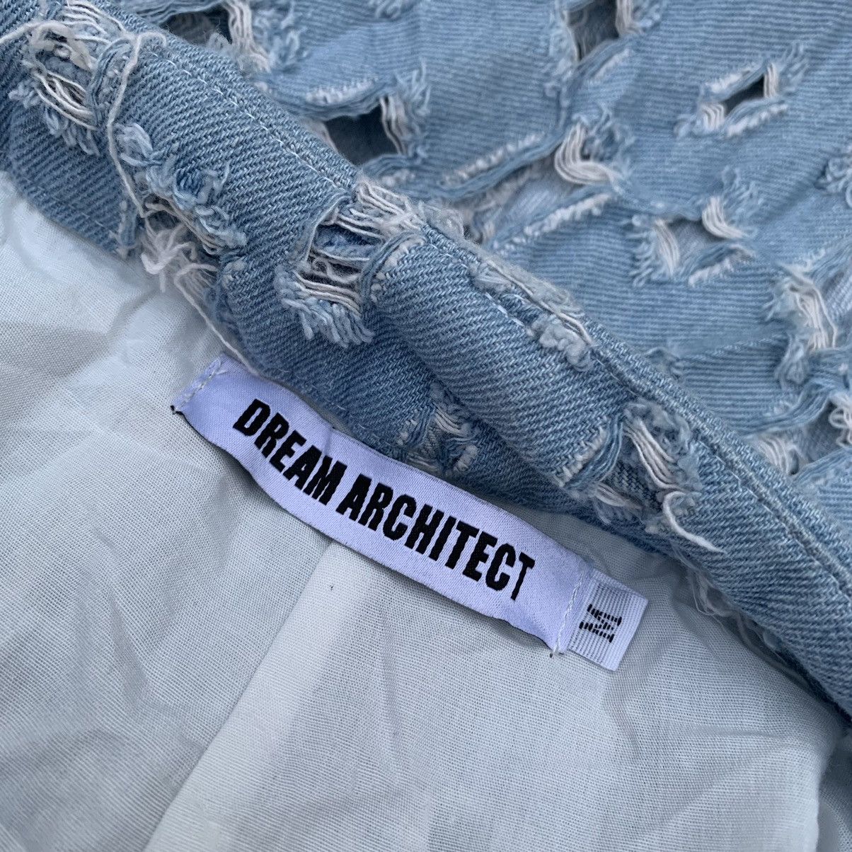 If Six Was Nine × KMRii × Le Grande Bleu (L.G.B.) 🔥Dream Architect jeans in ripped denim andcut-outs Size 30" / US 8 / IT 44 - 8 Thumbnail
