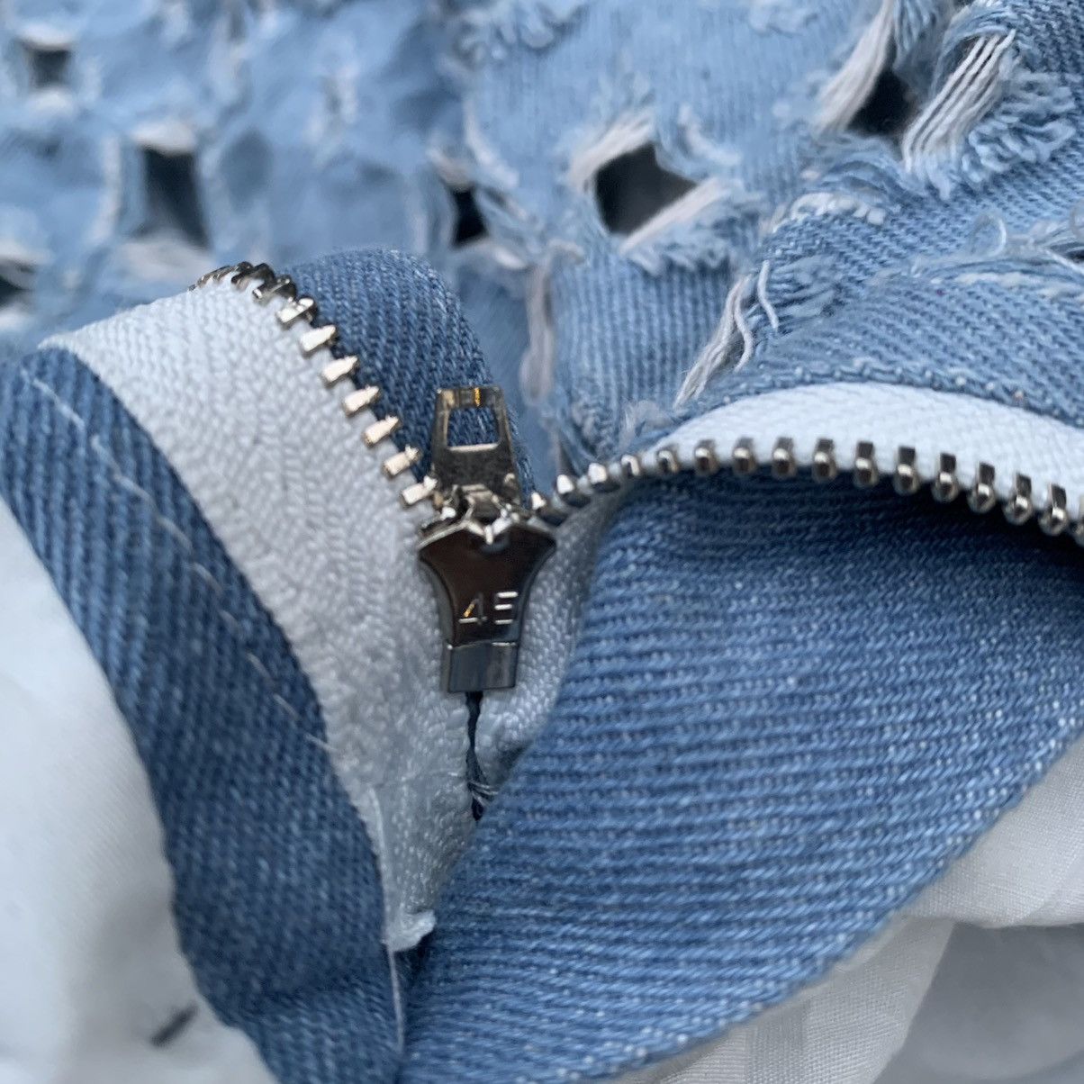 If Six Was Nine × KMRii × Le Grande Bleu (L.G.B.) 🔥Dream Architect jeans in ripped denim andcut-outs Size 30" / US 8 / IT 44 - 9 Thumbnail