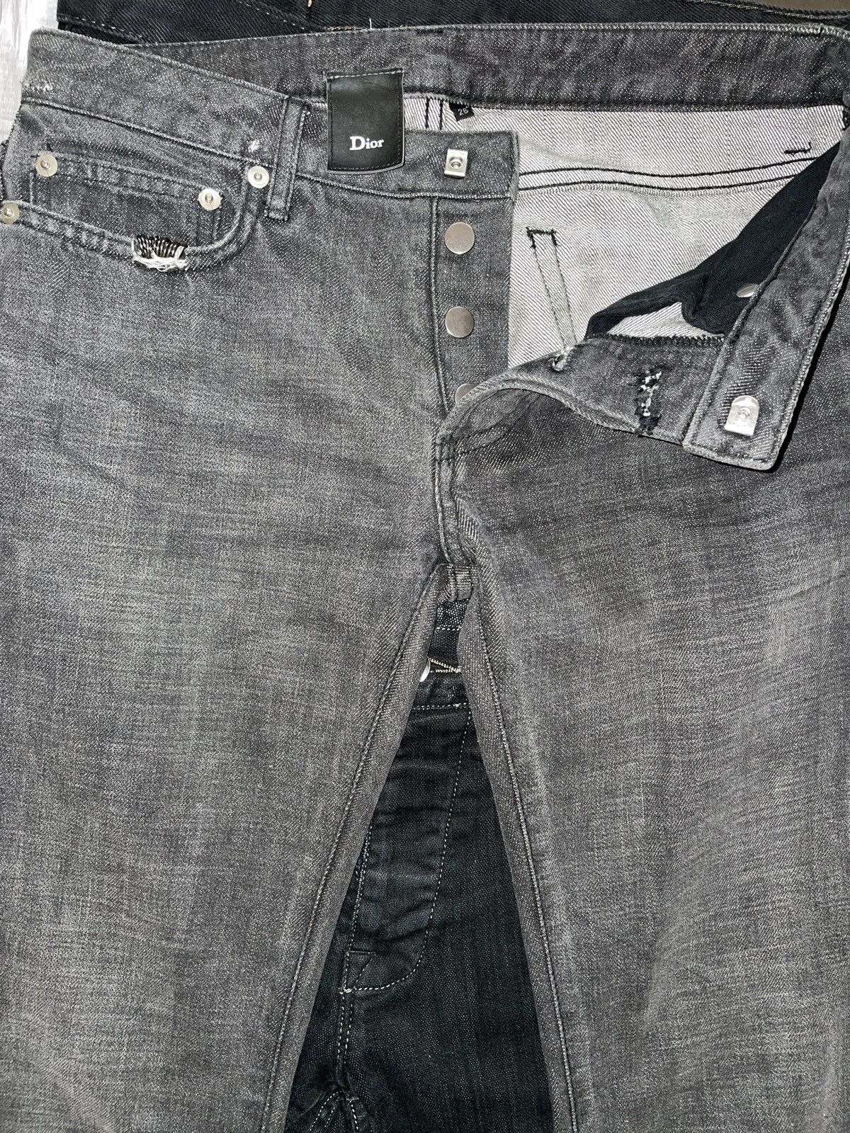 Dior × Hedi Slimane Hedi Dior Denim Size 26 Size US 26 / EU 42 - 3 Thumbnail