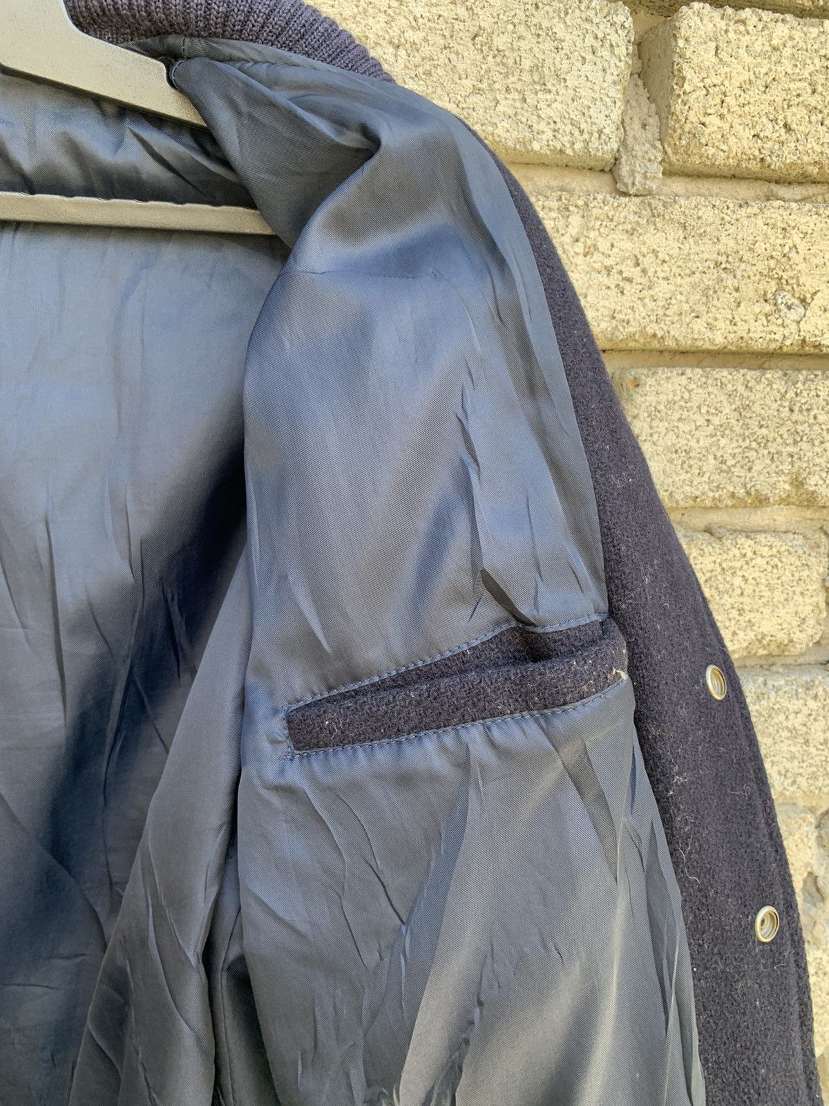 Japanese Brand High Standard 18 Leather Sleeve varsity Jacket Made In Korea Size US M / EU 48-50 / 2 - 21 Thumbnail