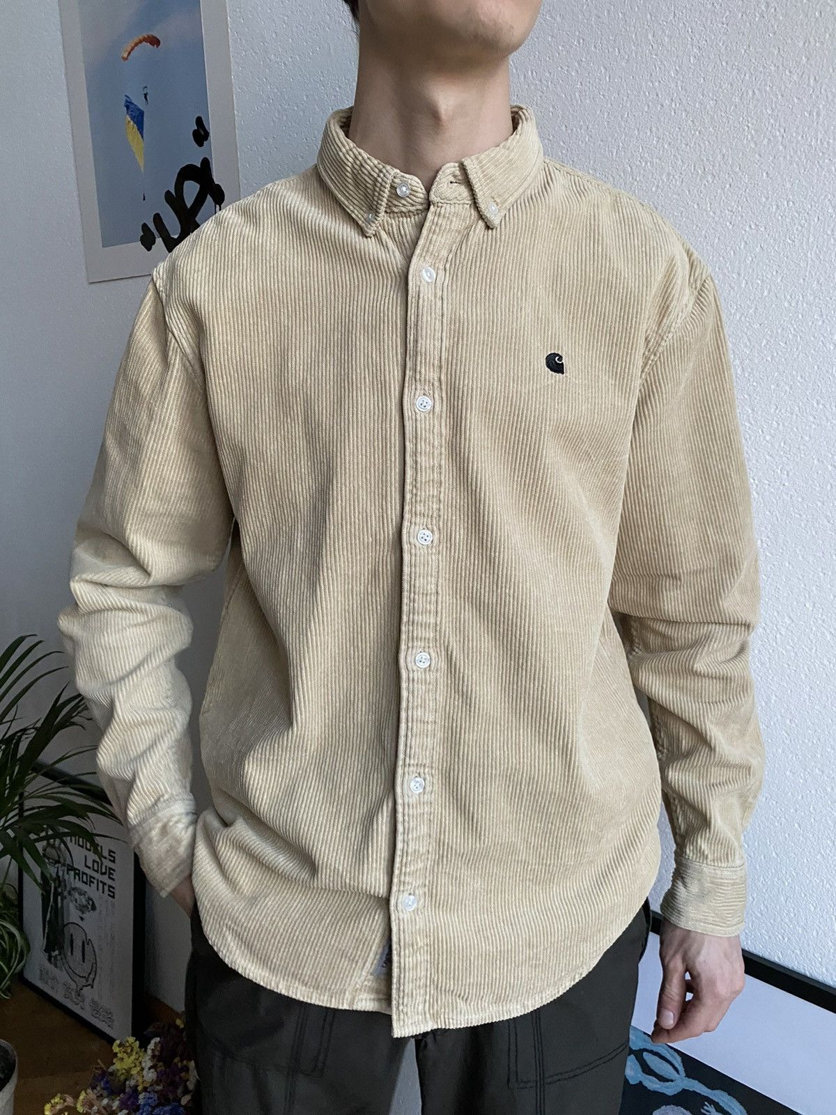 Carhartt × Carhartt Wip Carhartt WIP Cord Madison Button Up Shirt Corduroy Size US M / EU 48-50 / 2 - 6 Thumbnail