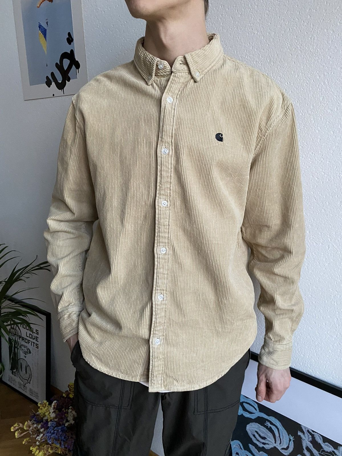 Carhartt × Carhartt Wip Carhartt WIP Cord Madison Button Up Shirt Corduroy Size US M / EU 48-50 / 2 - 8 Thumbnail