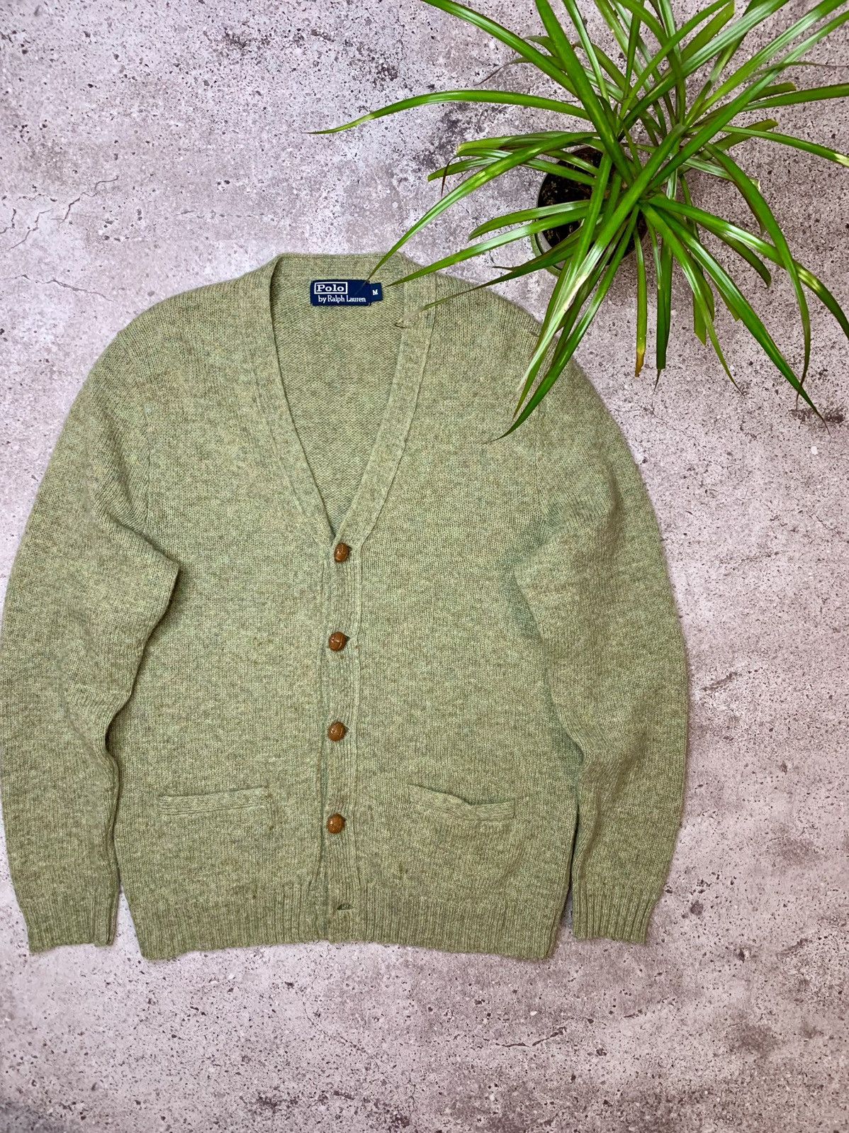 Polo Ralph Lauren × Vintage Vintage 90s Polo Ralph Lauren Wool Cardigan Size US M / EU 48-50 / 2 - 1 Thumbnail