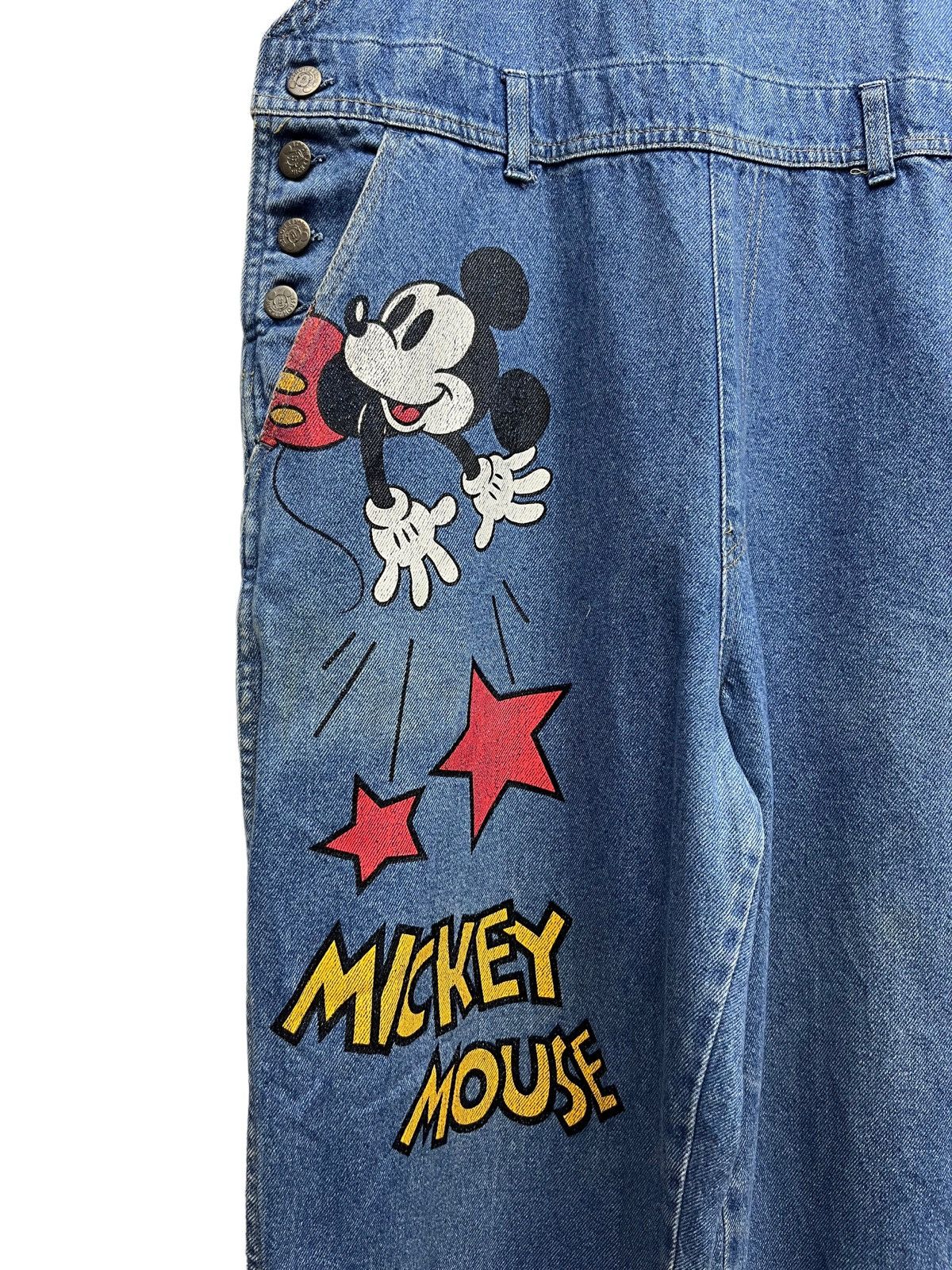 Disney 🔥🐭RARE 90’s MICKEY MOUSE By POPPINS JAPAN Denim Overall Size US 30 / EU 46 - 3 Thumbnail
