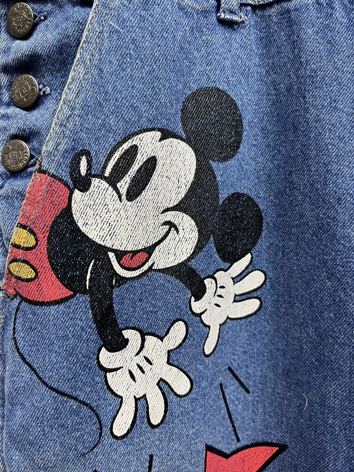 Disney 🔥🐭RARE 90’s MICKEY MOUSE By POPPINS JAPAN Denim Overall Size US 30 / EU 46 - 5 Thumbnail
