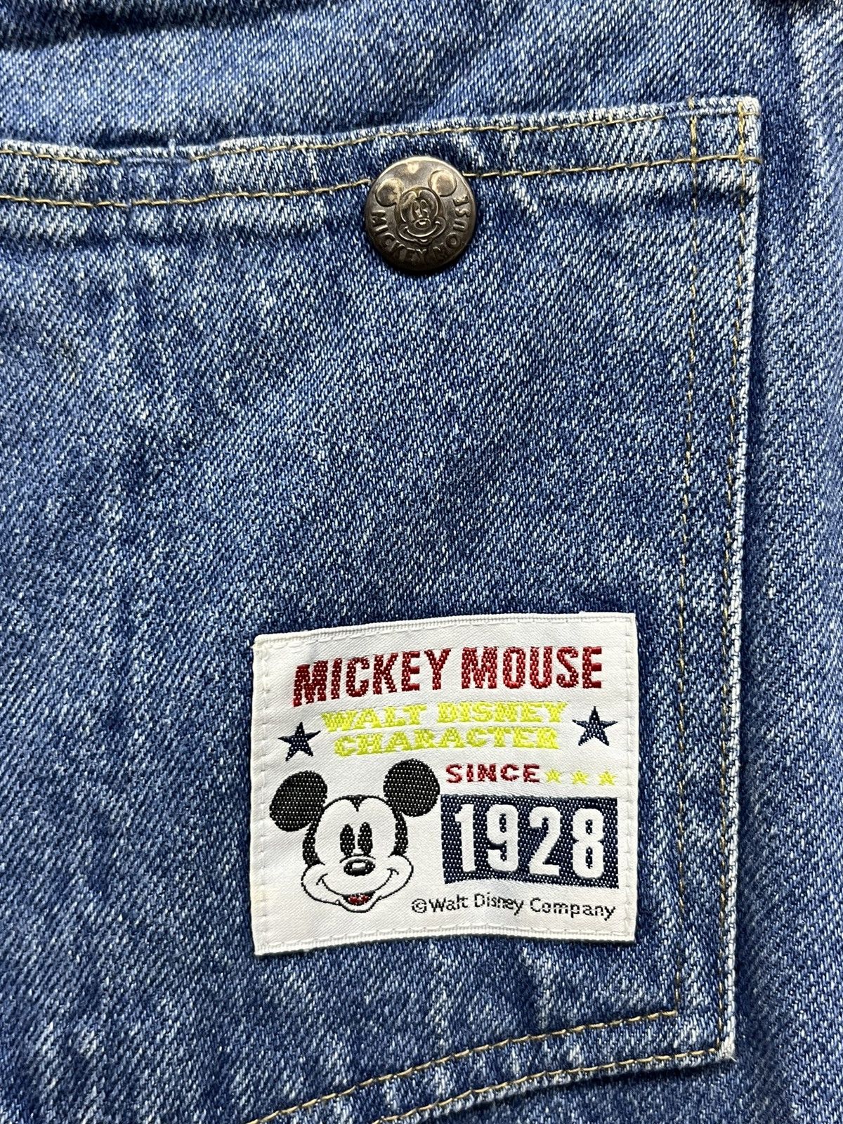 Disney 🔥🐭RARE 90’s MICKEY MOUSE By POPPINS JAPAN Denim Overall Size US 30 / EU 46 - 10 Thumbnail