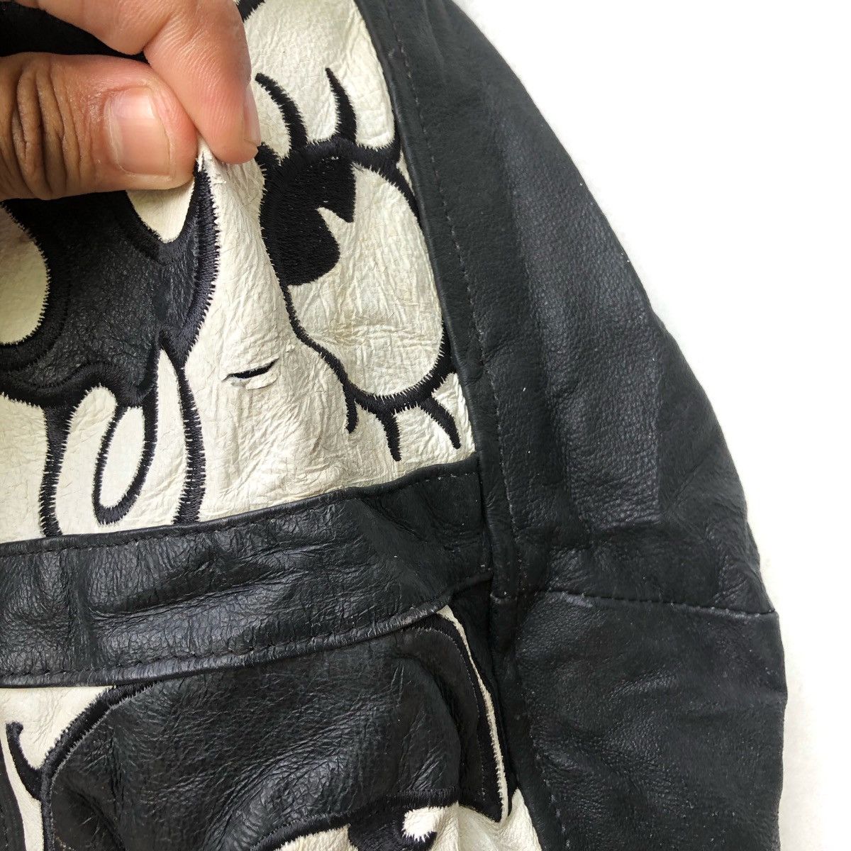 Cartoon Network × Vintage Vintage 90s Leather Jacket Varsity Cartoon Betty Boop Size US S / EU 44-46 / 1 - 5 Thumbnail