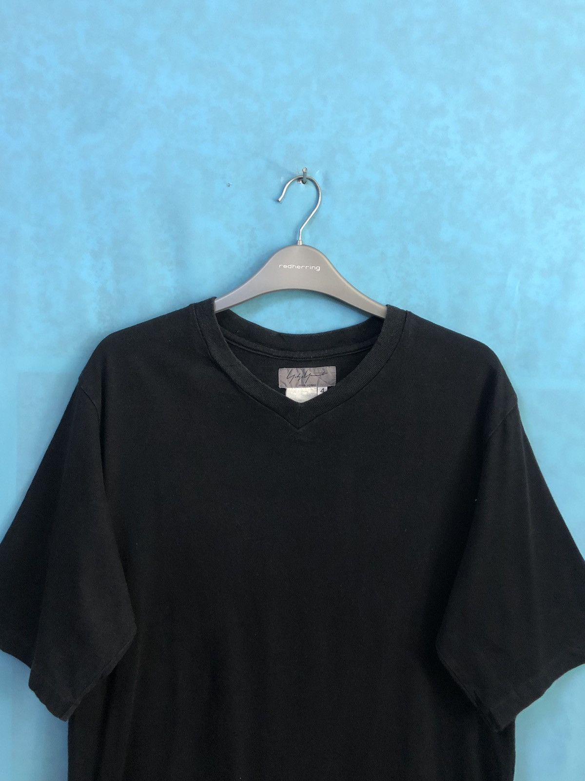 Yohji Yamamoto signature side tag v neck #A4 Size US L / EU 52-54 / 3 - 3 Thumbnail