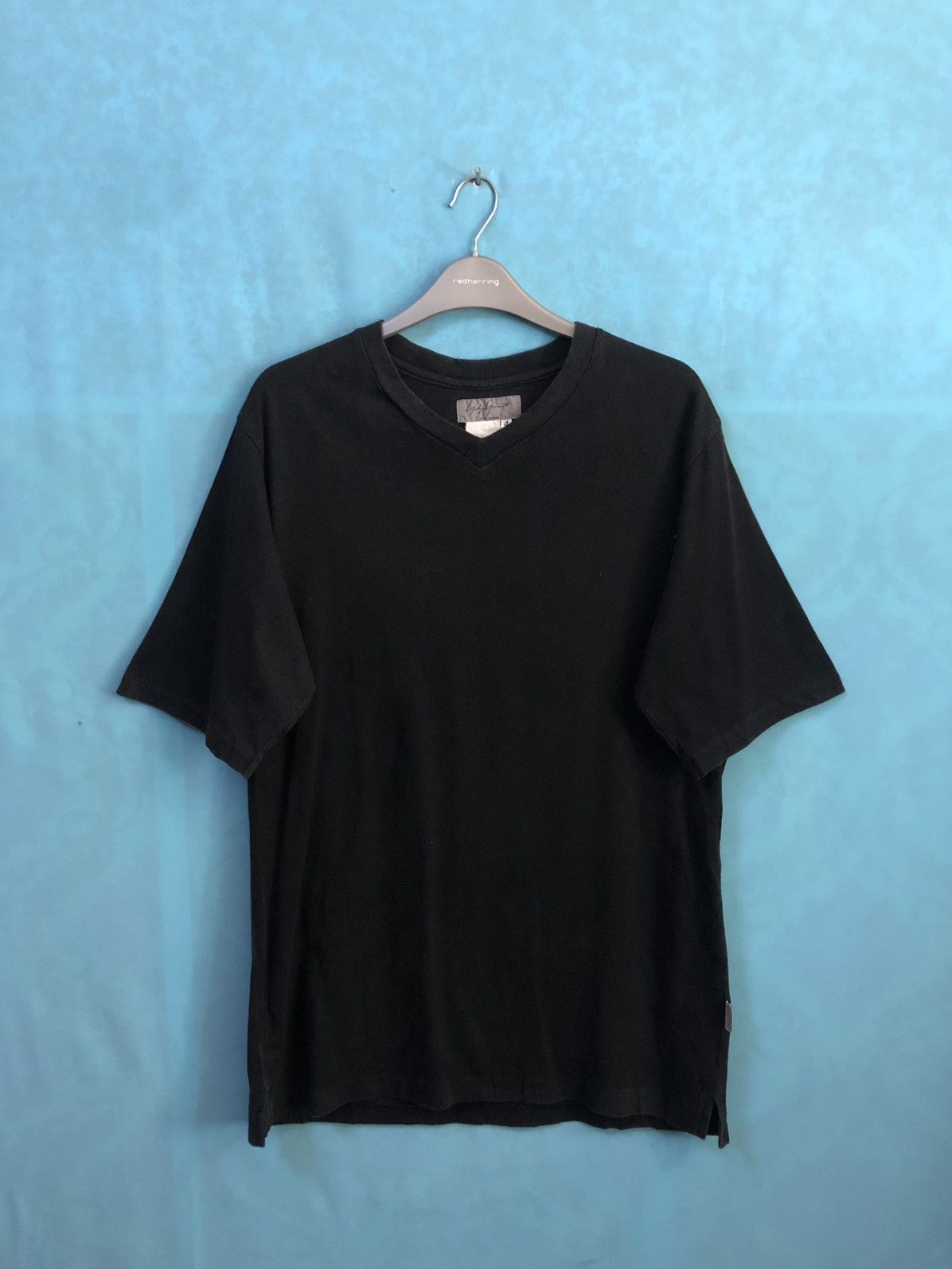 Yohji Yamamoto signature side tag v neck #A4 Size US L / EU 52-54 / 3 - 1 Thumbnail