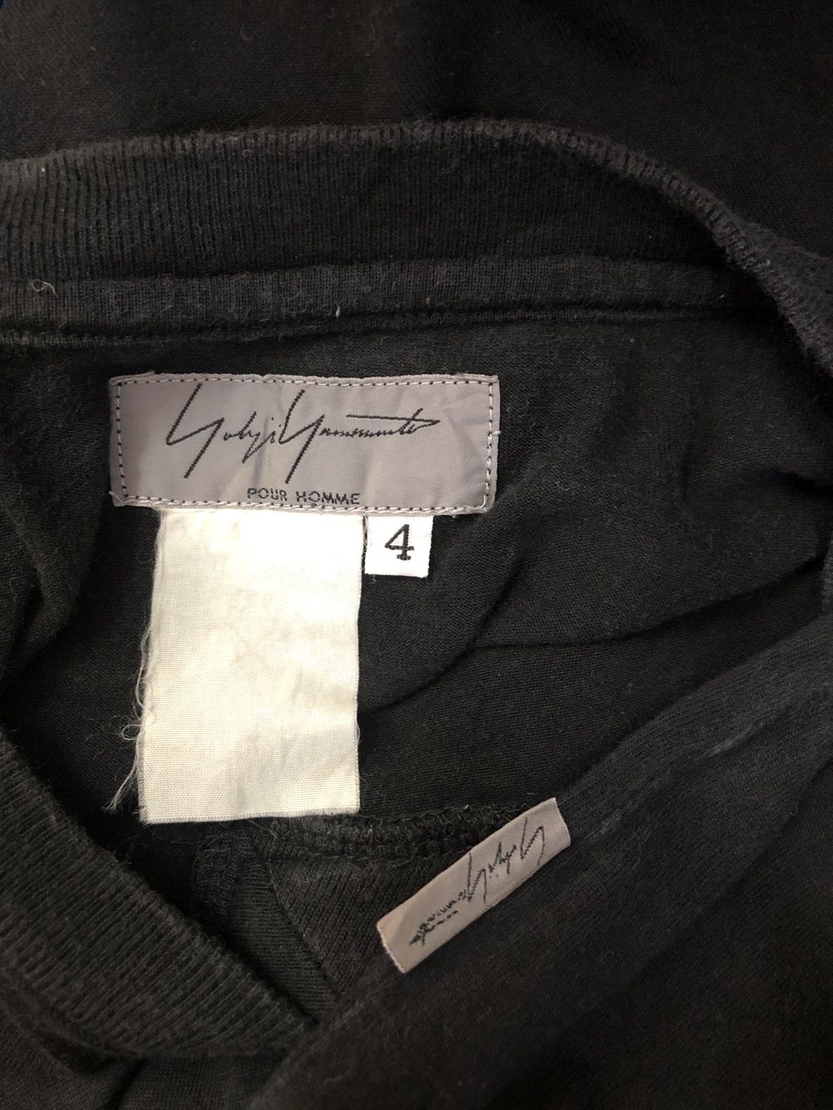 Yohji Yamamoto signature side tag v neck #A4 Size US L / EU 52-54 / 3 - 5 Thumbnail