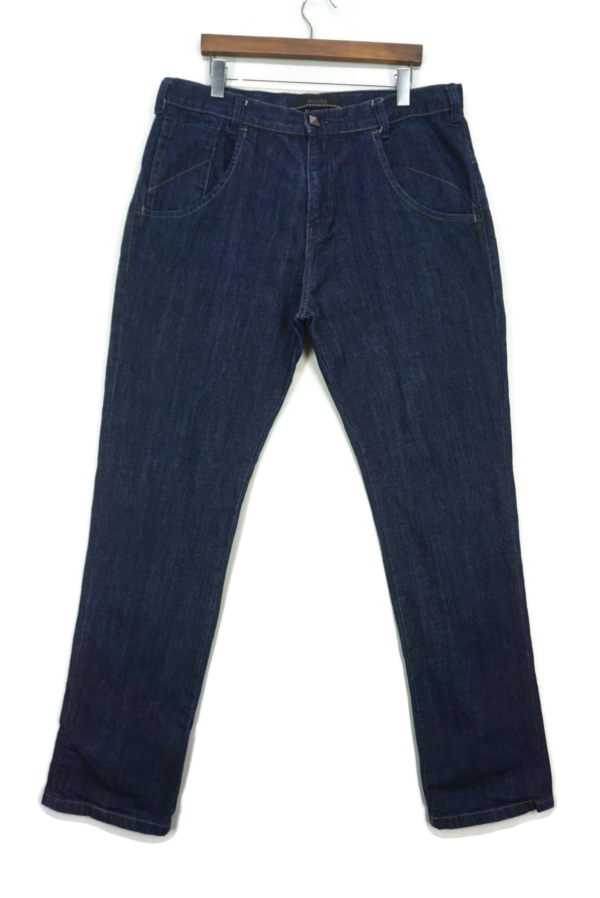 image of Flip Skateboards x Girl Skateboards Mooks Relaxed Hip Hop Skateboards Jeans Loose Pants in Blue (Si