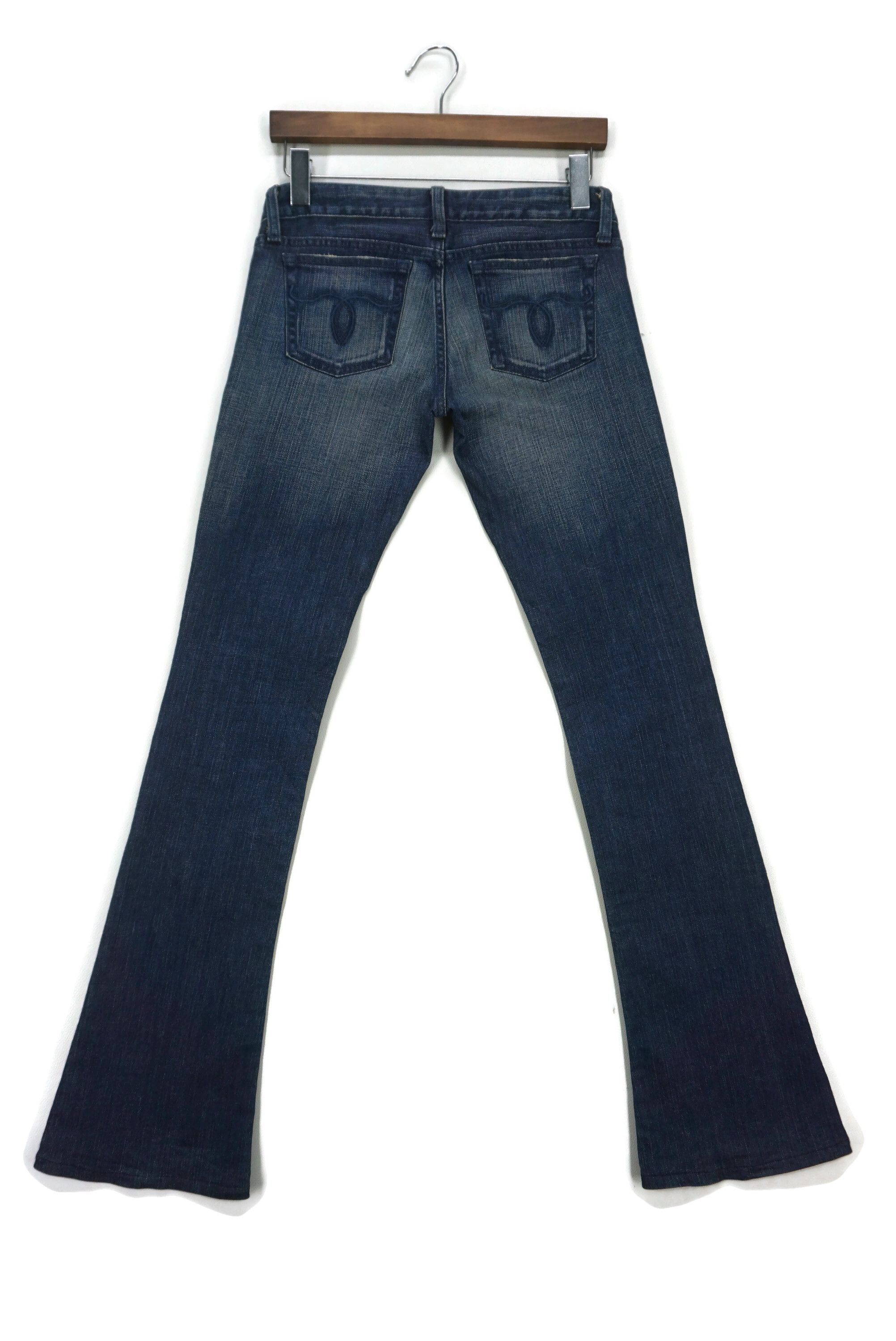 image of Moussy x Rodeo Vintage Bootcut Flare Pants Size 26 Made In Japan in Blue, Women's