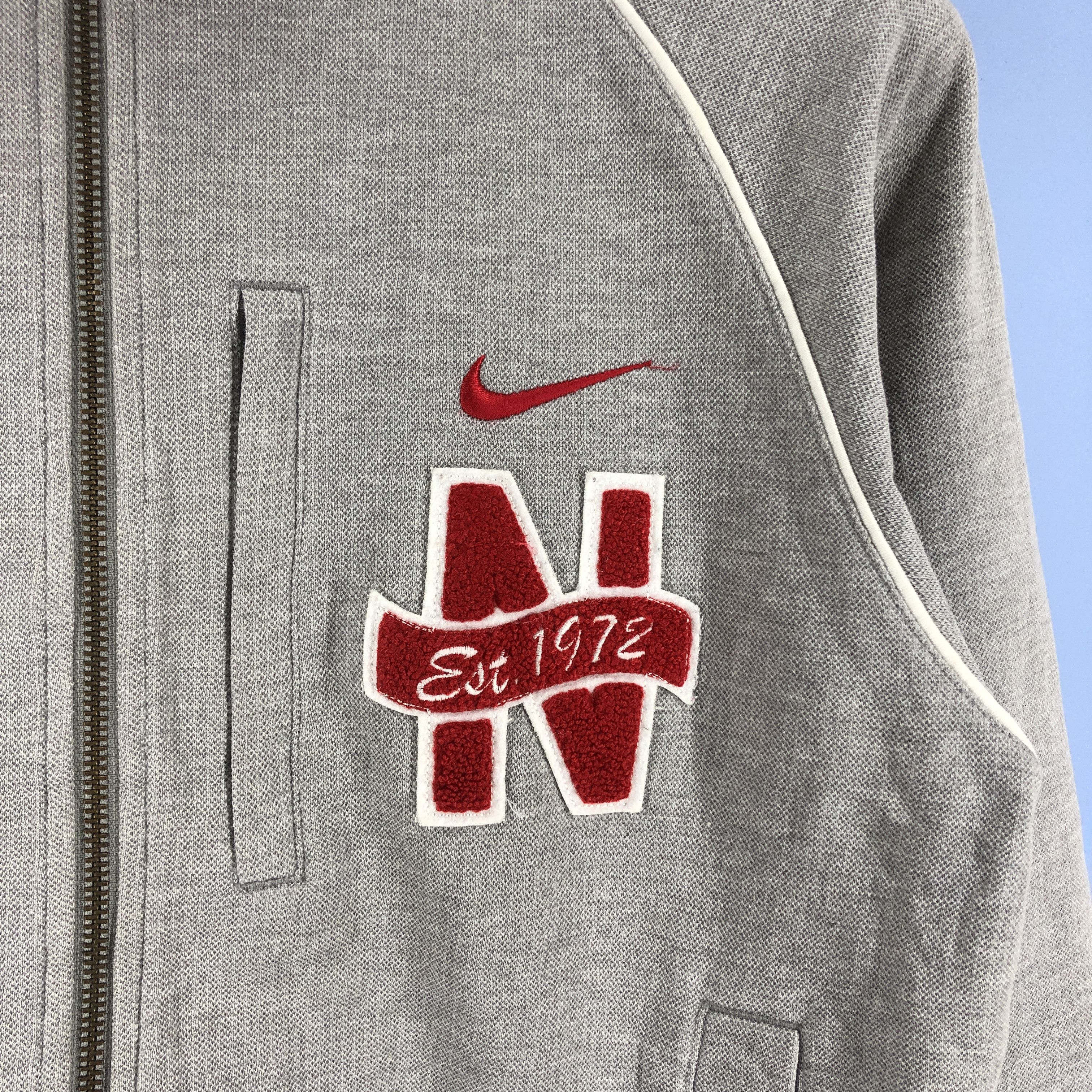 Nike Y2K Vintage NIKE Est 1972 Zipper Sweatshirt #0839/AD Size US S / EU 44-46 / 1 - 3 Thumbnail