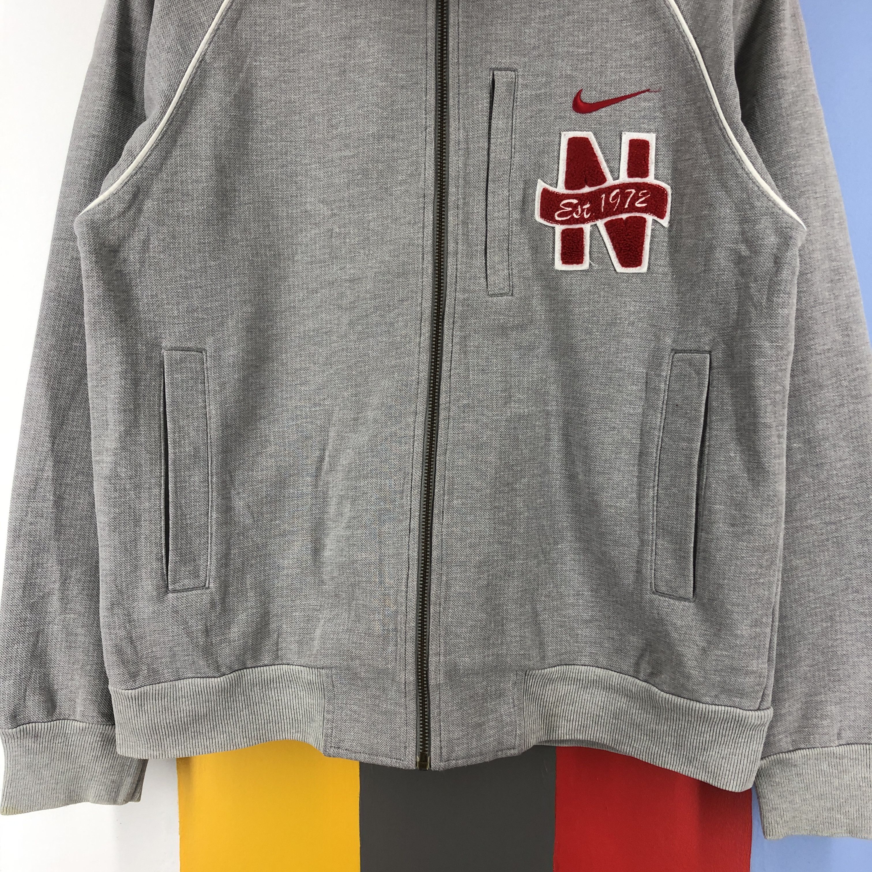 Nike Y2K Vintage NIKE Est 1972 Zipper Sweatshirt #0839/AD Size US S / EU 44-46 / 1 - 4 Thumbnail