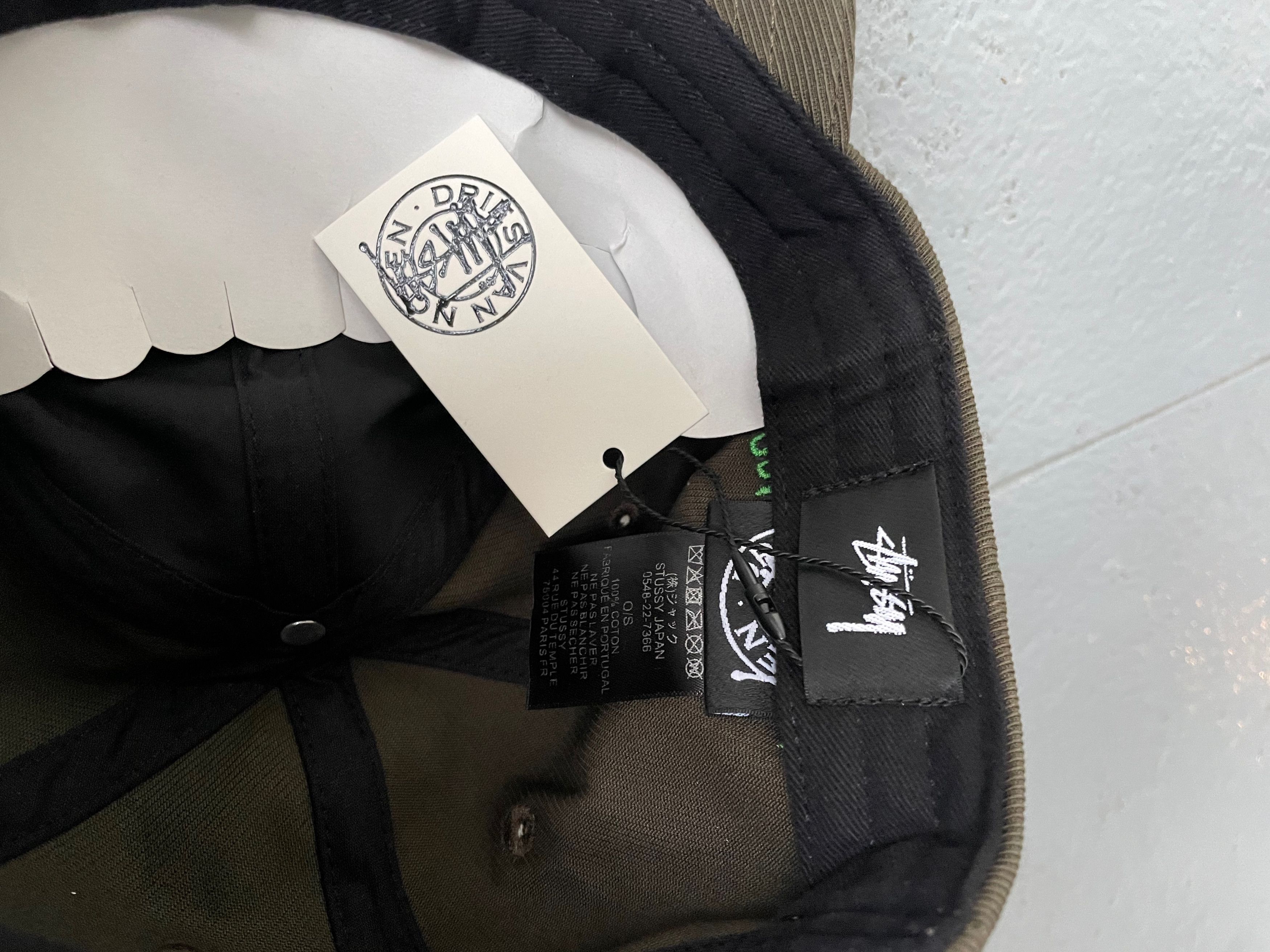 Stüssy x Dries van Noten – Black Stencil Cap | Highsnobiety Shop