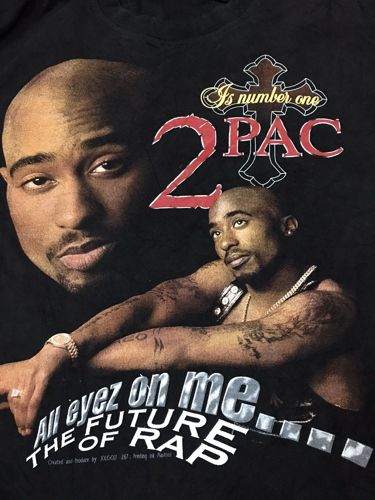 Band Tees × Rap Tees × Vintage 2PAC All eyez on me....The Future of Rap Size US L / EU 52-54 / 3 - 3 Thumbnail