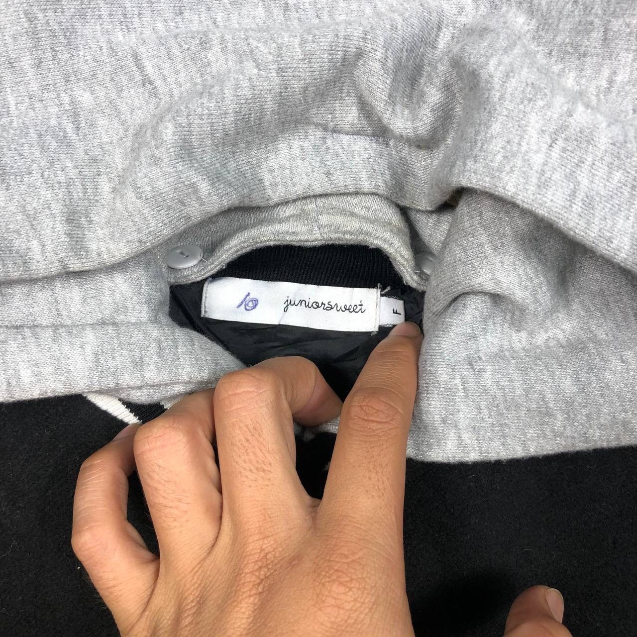 If Six Was Nine × Japanese Brand × Le Grande Bleu (L.G.B.) 2000s Junior Sweet Faux Fur Wool Varsity Jacket Hypebeast Size US M / EU 48-50 / 2 - 7 Thumbnail