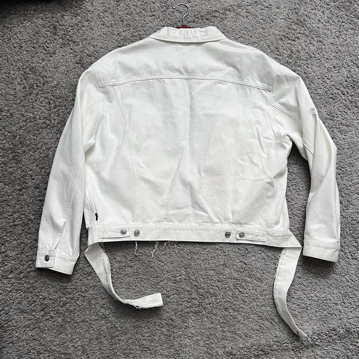 Balenciaga White Balenciaga denim jacket (distressed bottom) Size US L / EU 52-54 / 3 - 5 Thumbnail
