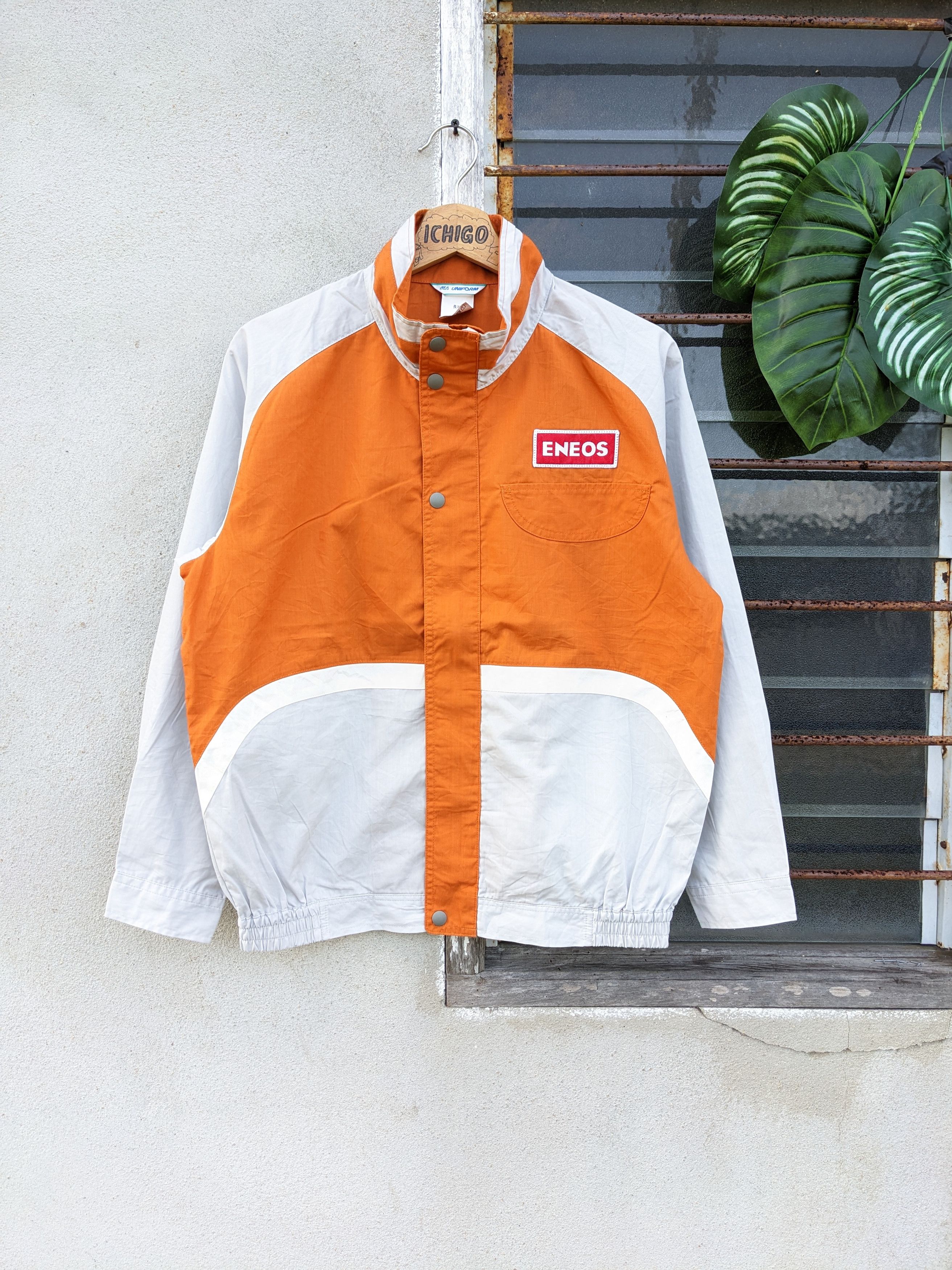 image of Gear For Sports x Racing Vintage Eneos Racing Worker Jacket in Orange, Men's (Size Large)