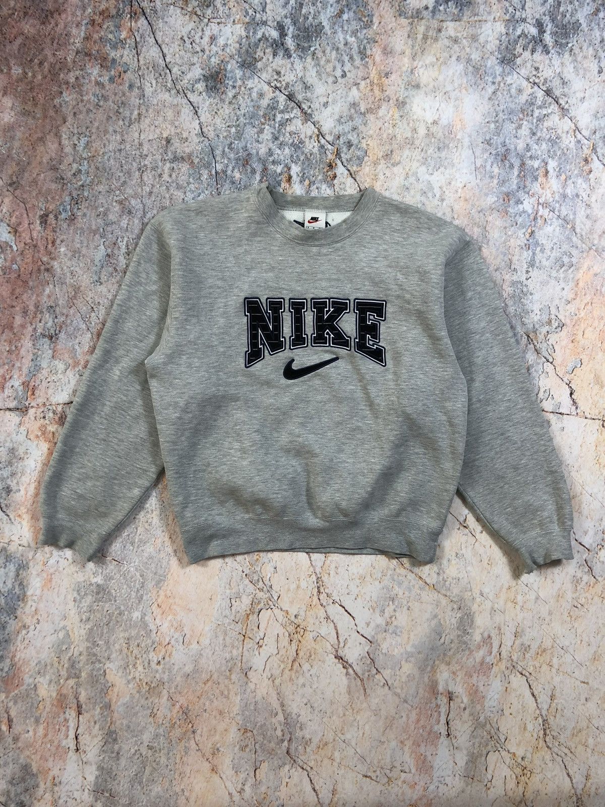 Nike vintage gray sweatshirt big logo