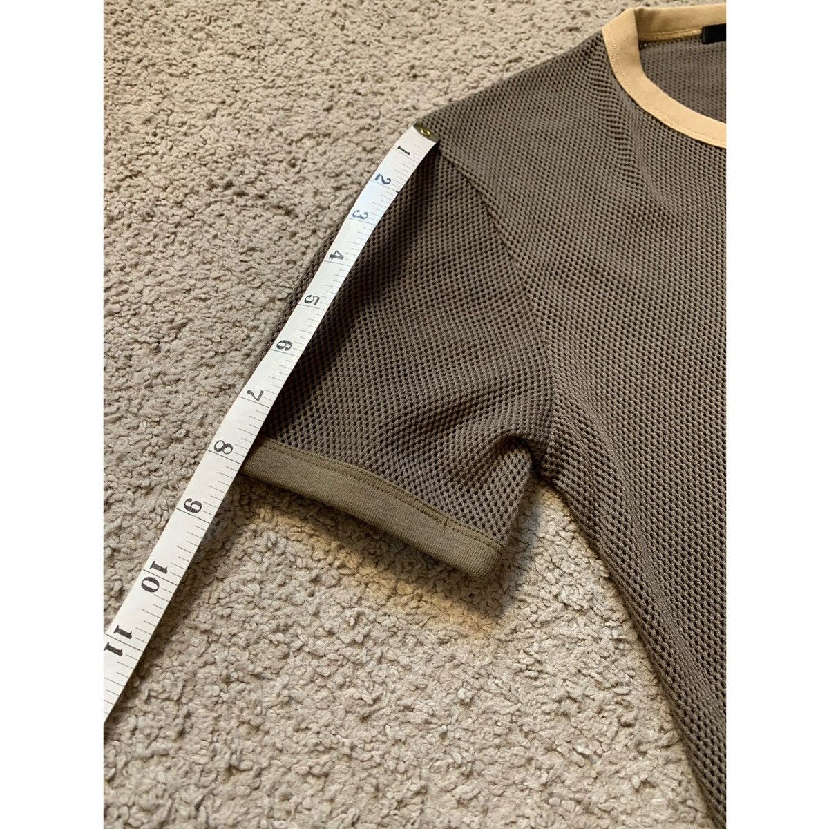 Helmut Lang HELMUT LANG MESH KOLLEKTION RINGER JERSEY Size US S / EU 44-46 / 1 - 7 Thumbnail