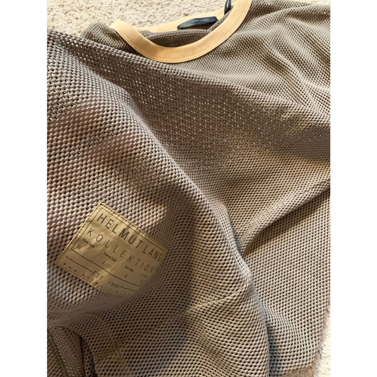 Helmut Lang HELMUT LANG MESH KOLLEKTION RINGER JERSEY Size US S / EU 44-46 / 1 - 14 Thumbnail