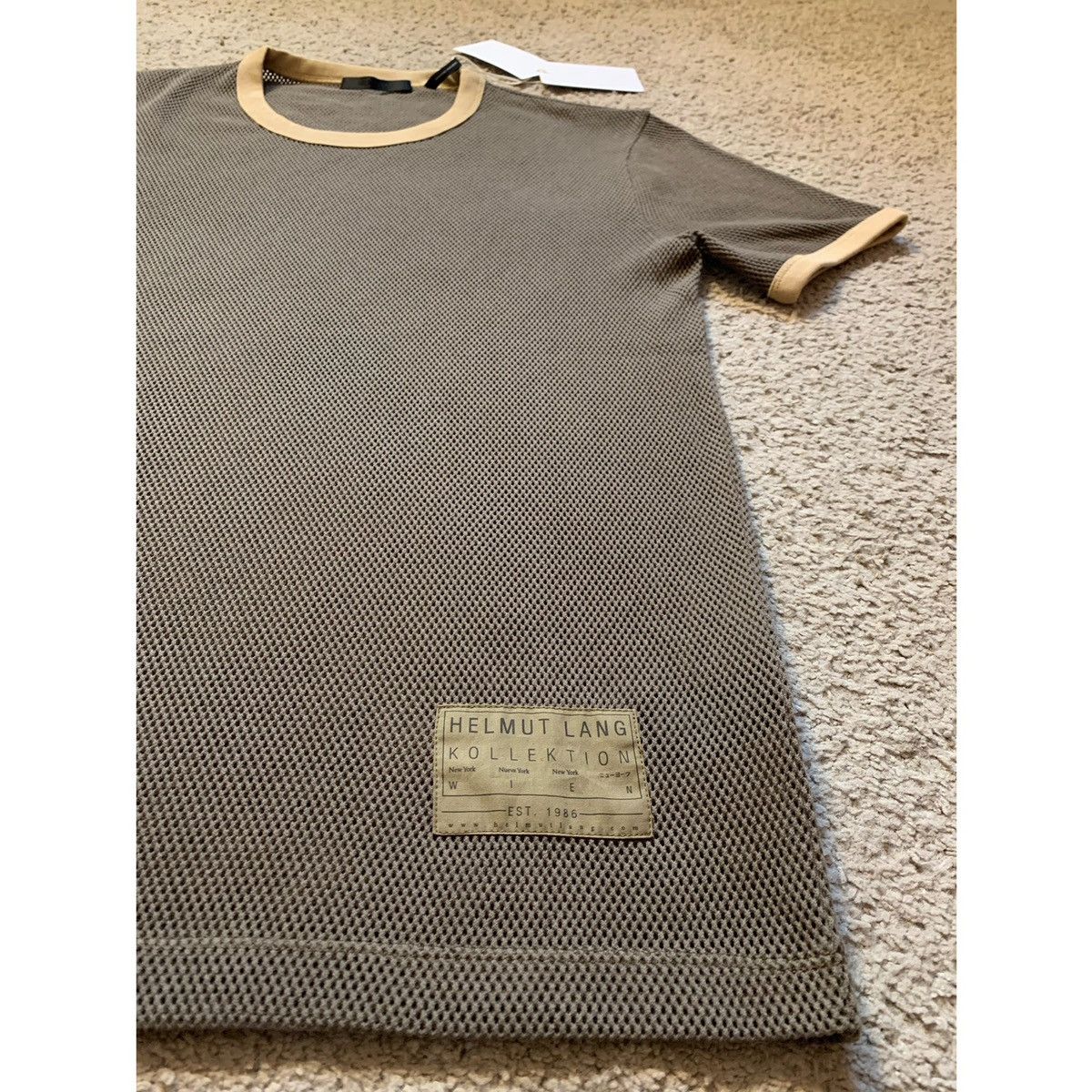 Helmut Lang HELMUT LANG MESH KOLLEKTION RINGER JERSEY Size US S / EU 44-46 / 1 - 2 Thumbnail