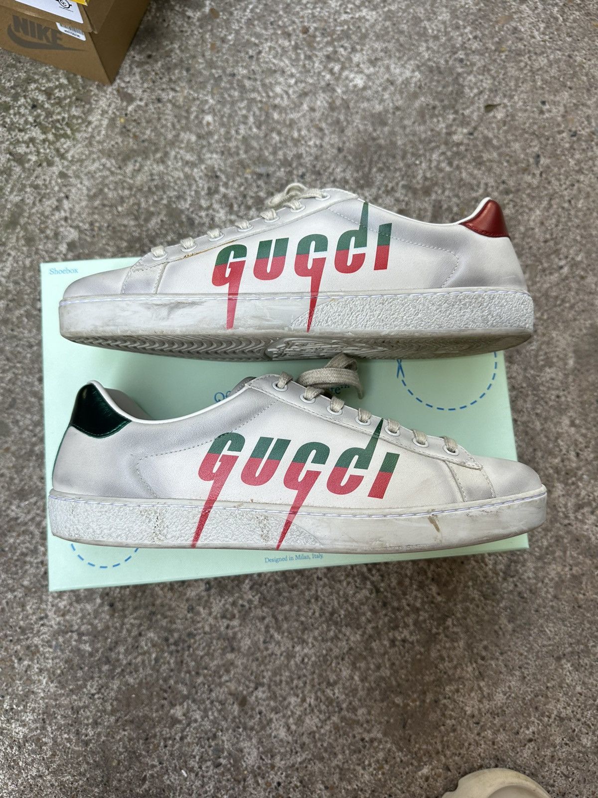 Gucci Gucci Blade Ace Distressed Sneaker *Rep Box* | Grailed