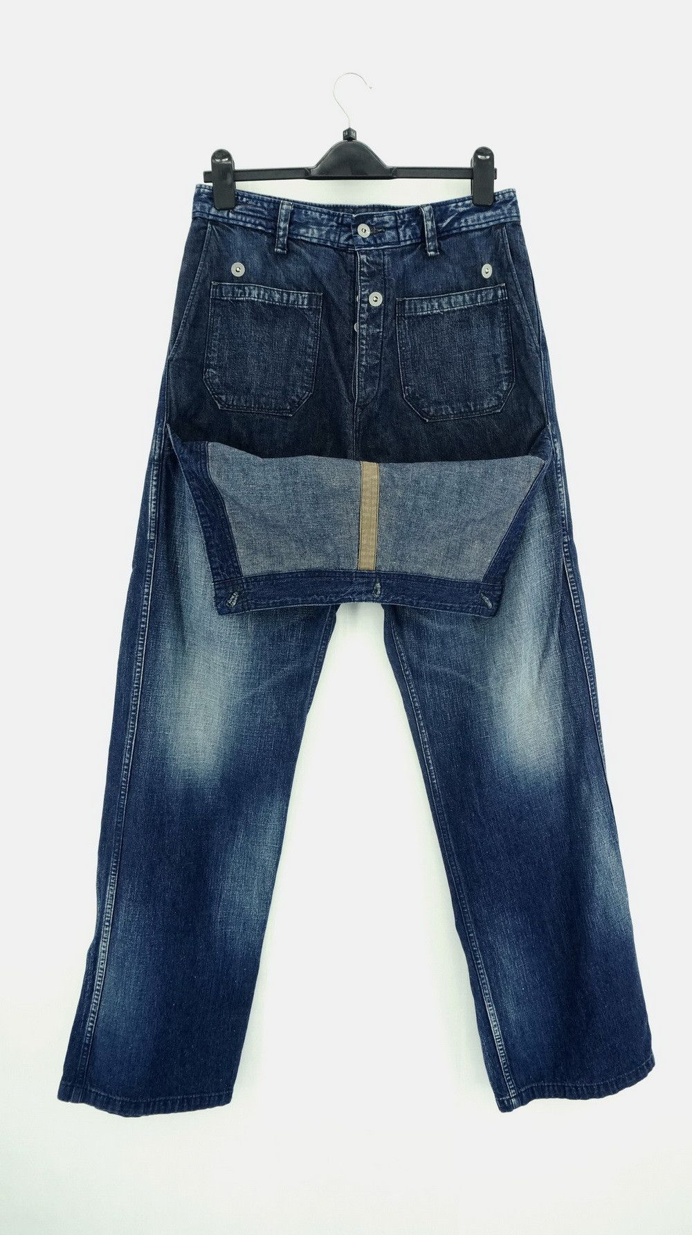 Japanese Brand Japan JOHN BULL Front Flap button Fly Jeans Size US 31 - 2 Thumbnail