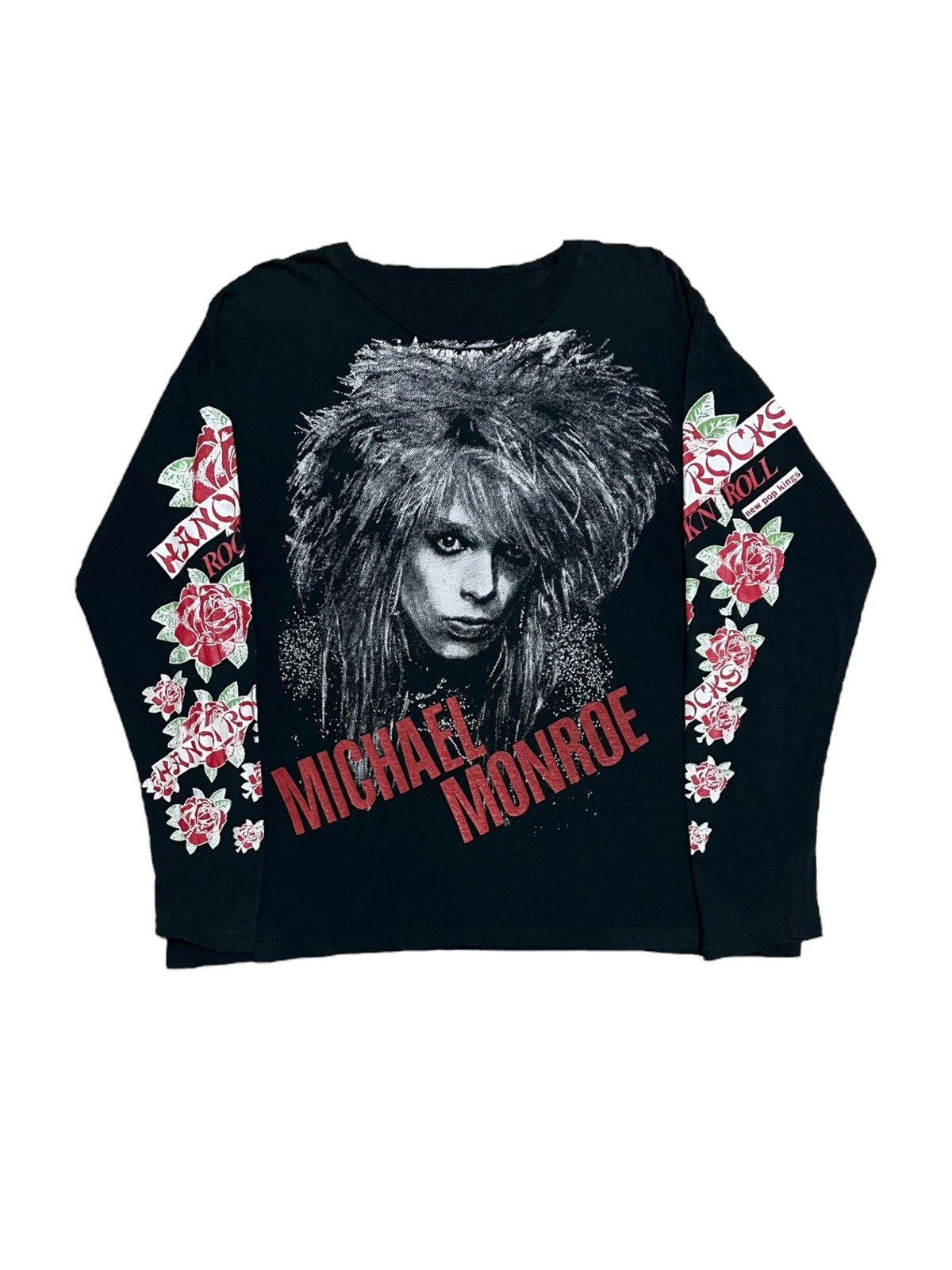 Band Tees × Vintage Rare Vintage Michael Monroe New Pop Kings Rock Music Size US L / EU 52-54 / 3 - 1 Thumbnail